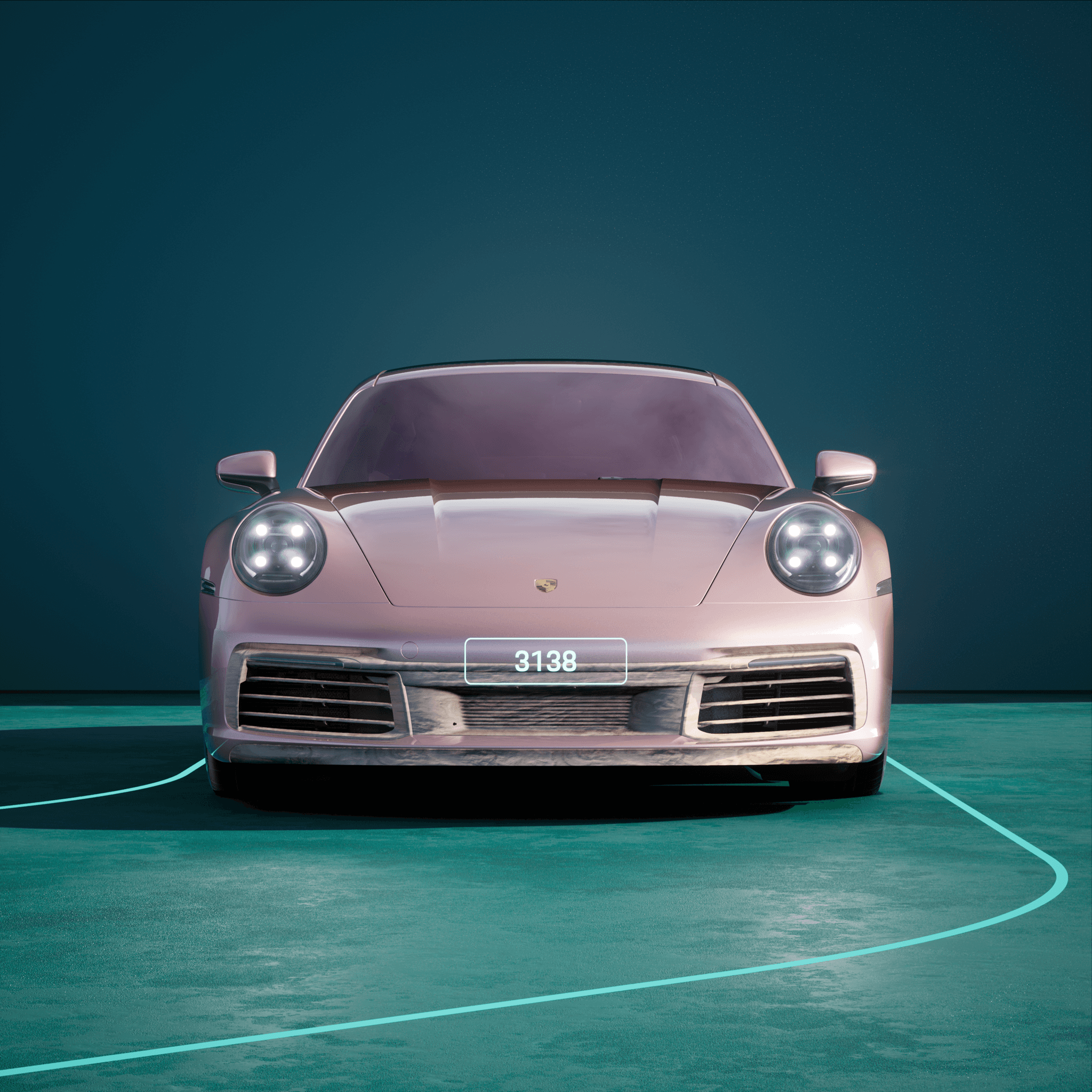 The PORSCHΞ 911 3138 image in phase