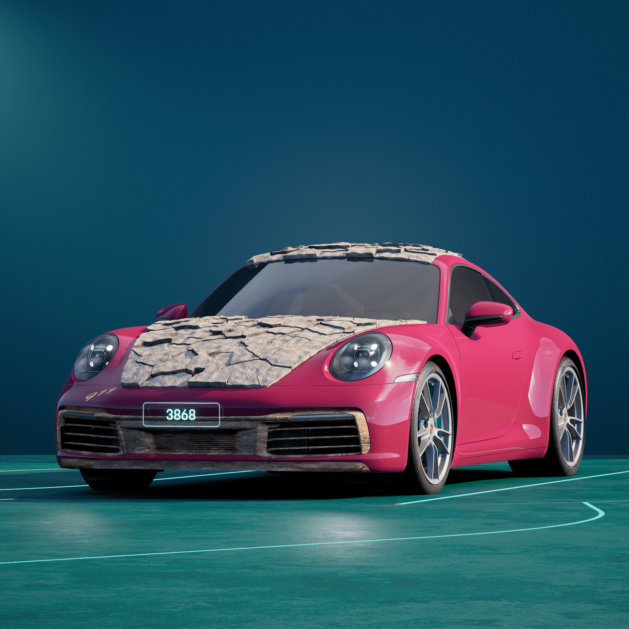 The PORSCHΞ 911 3868 image in phase