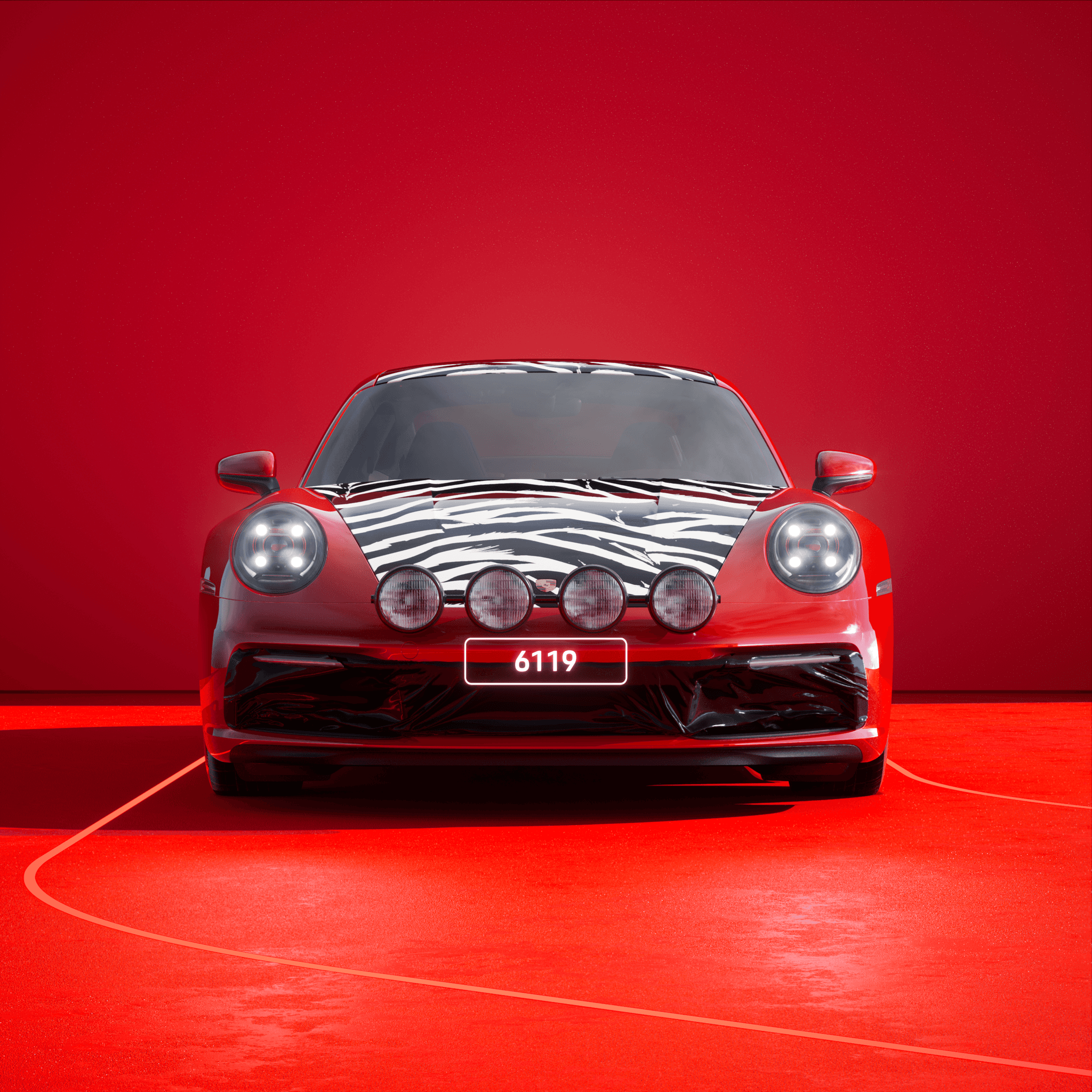 The PORSCHΞ 911 6119 image in phase