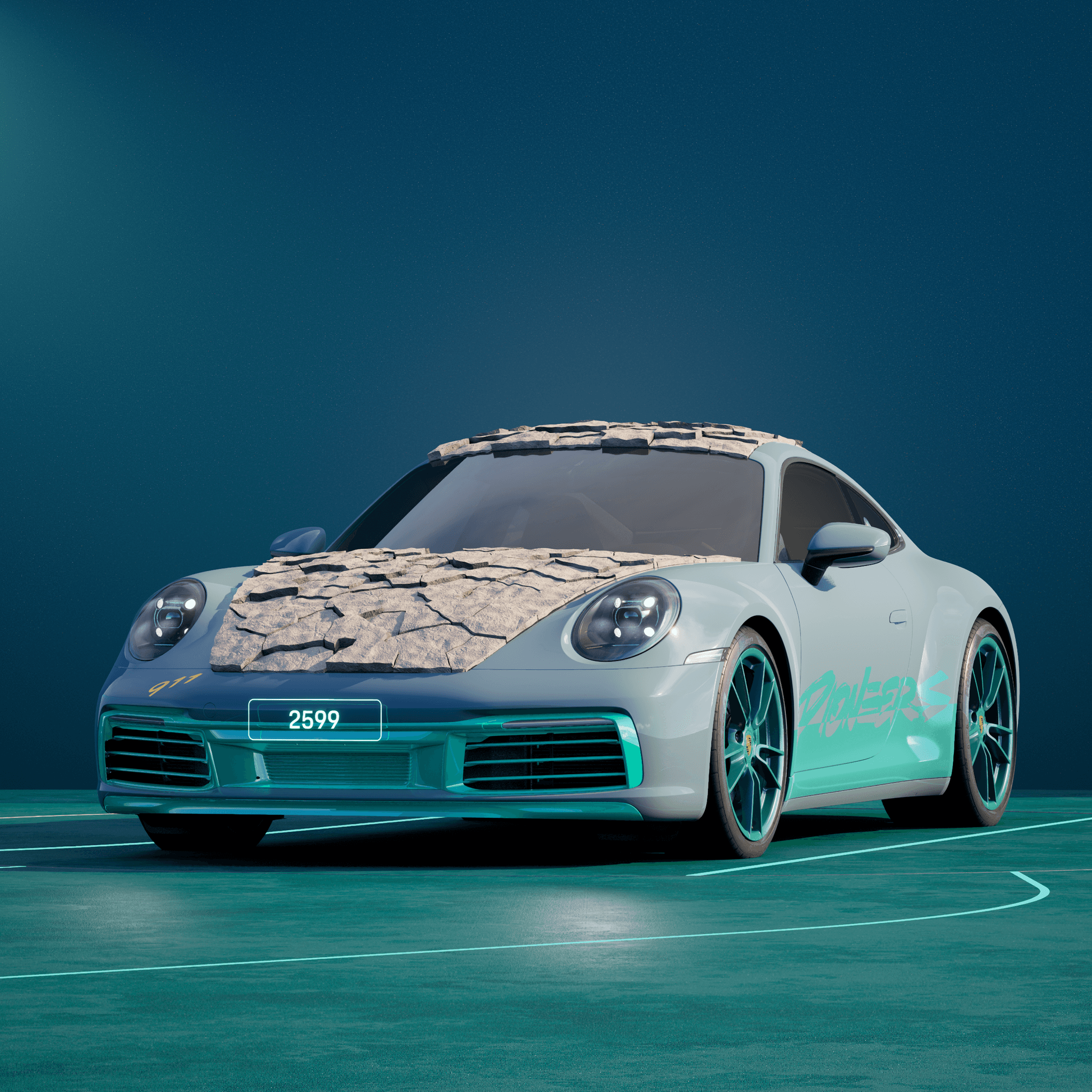 The PORSCHΞ 911 2599 image in phase