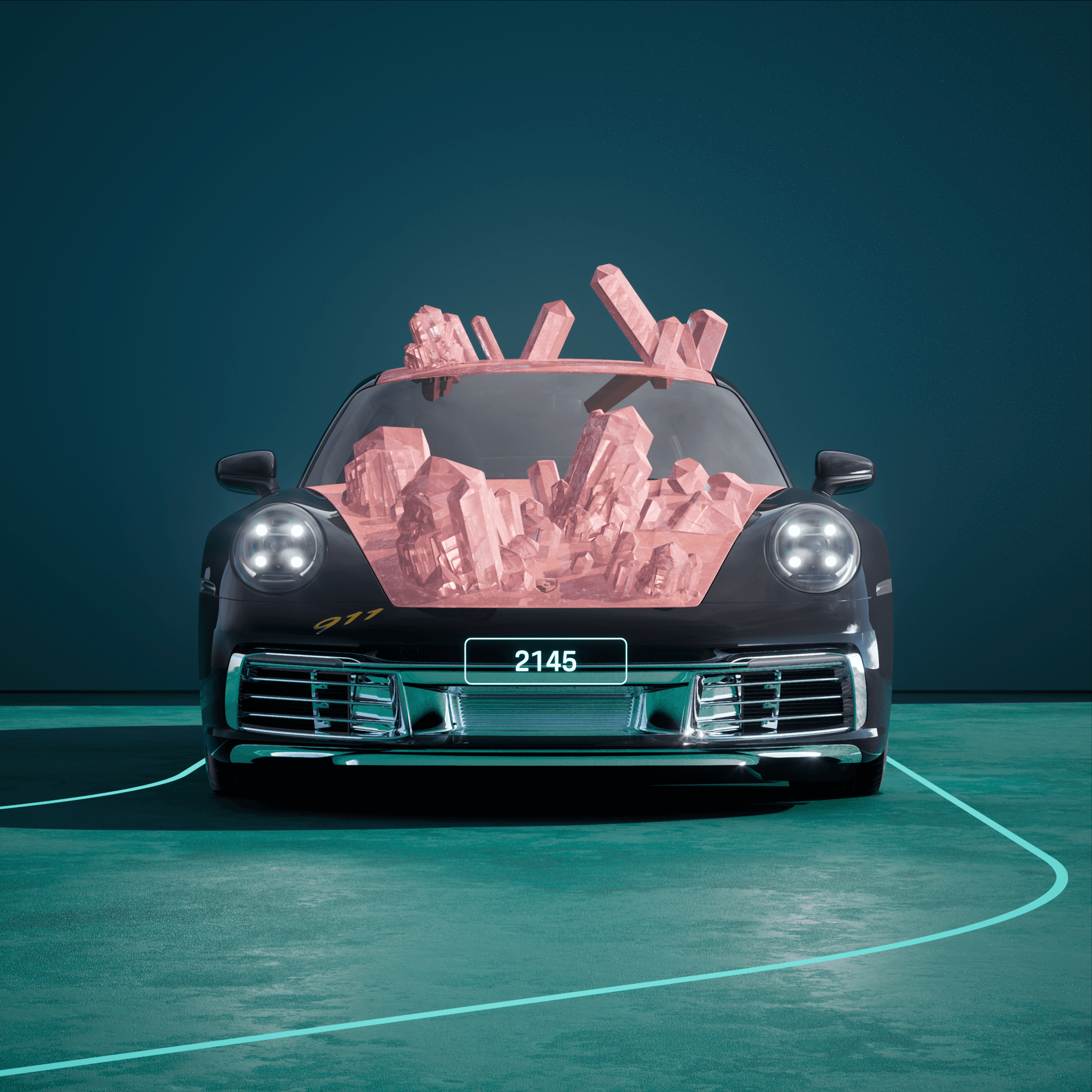 The PORSCHΞ 911 2145 image in phase
