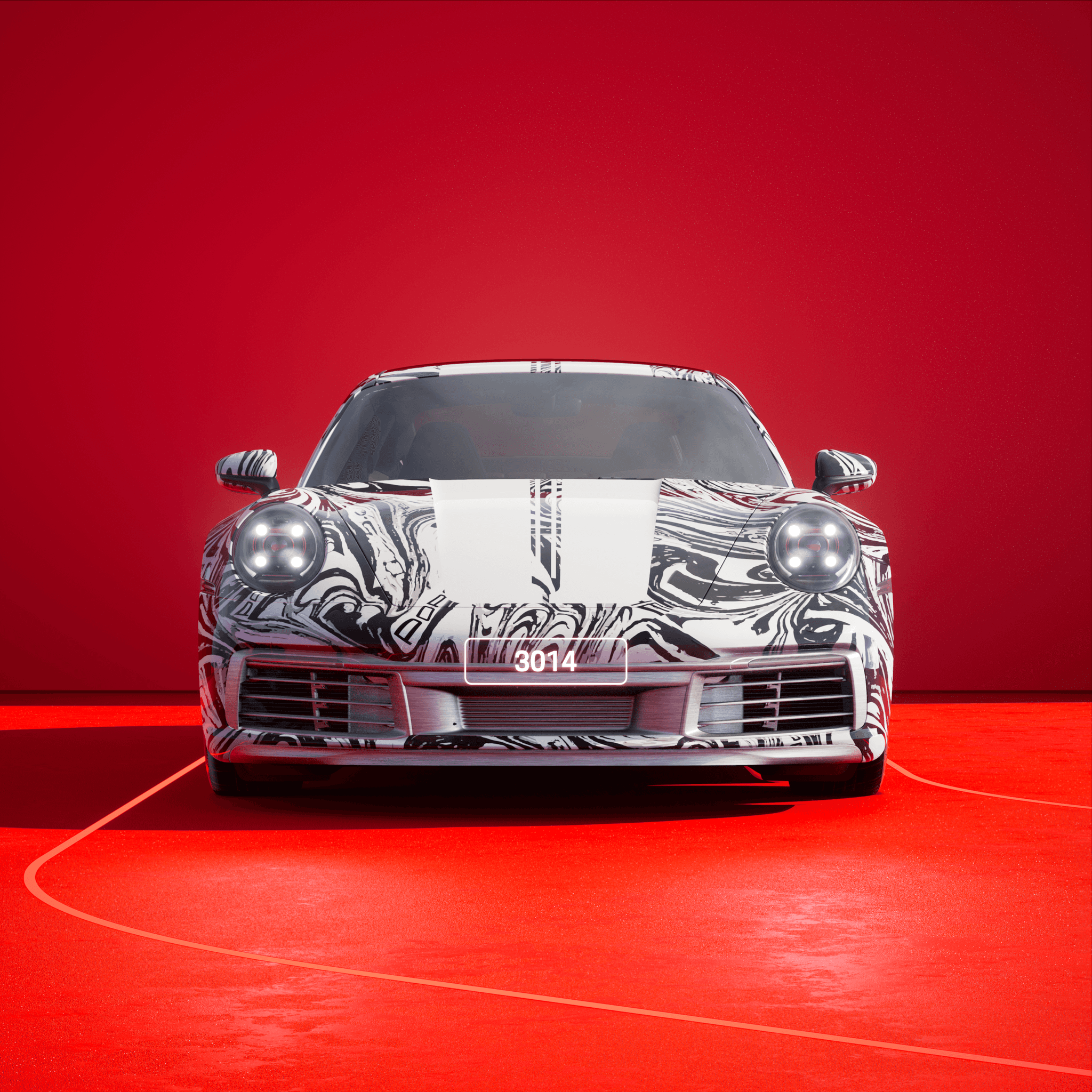 The PORSCHΞ 911 3014 image in phase