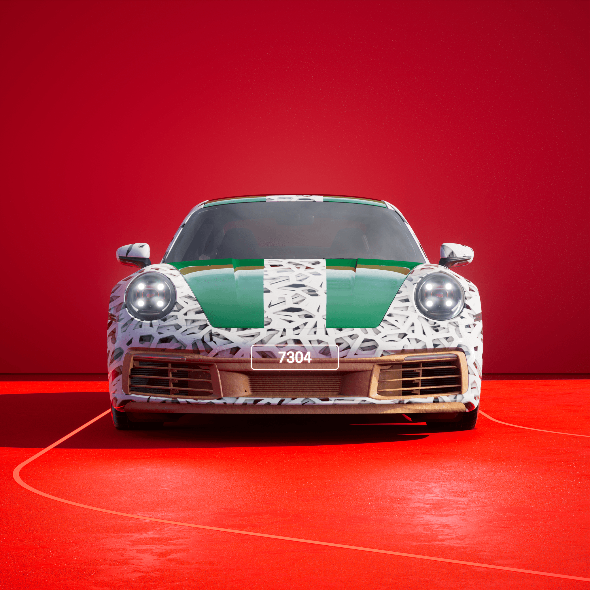 The PORSCHΞ 911 7304 image in phase