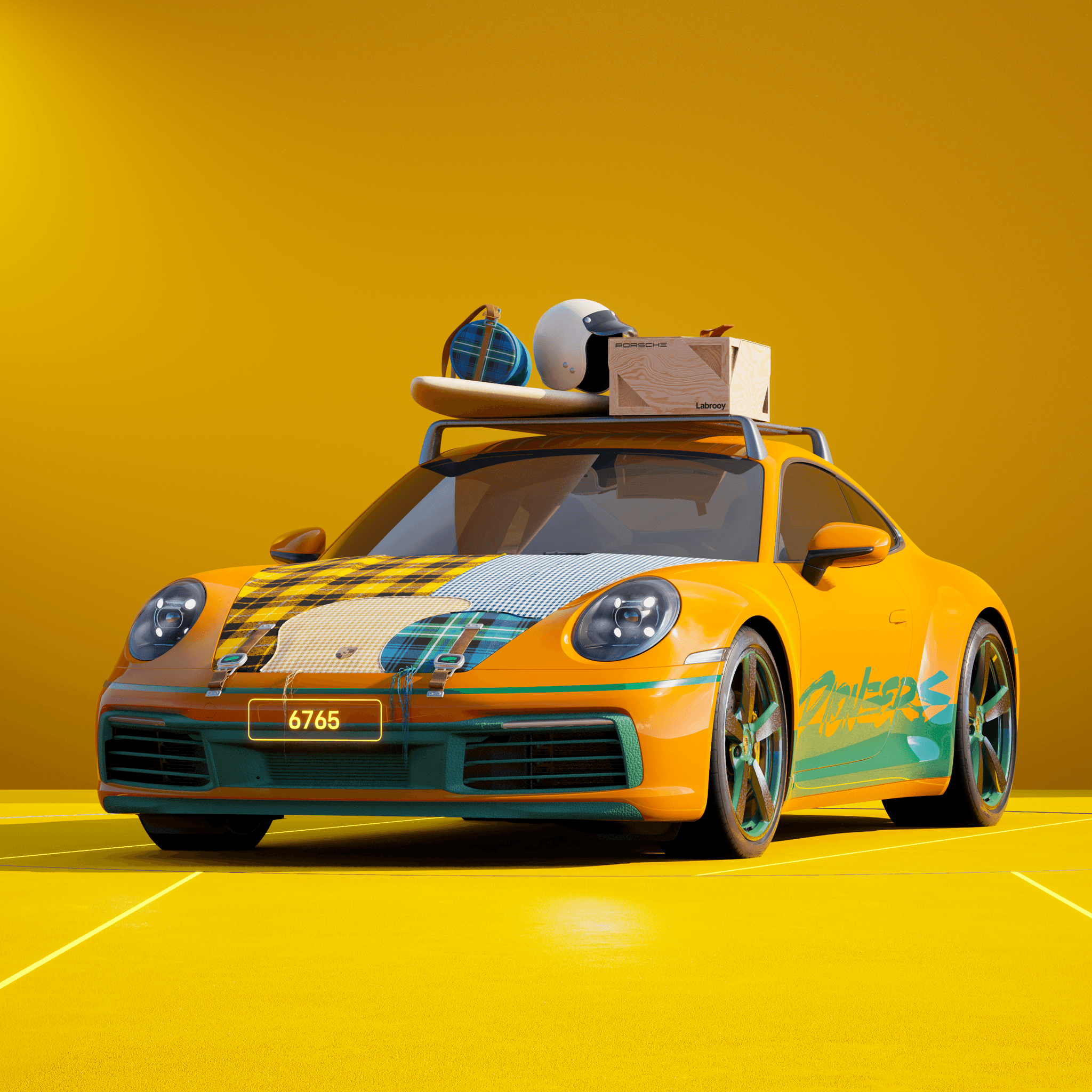 The PORSCHΞ 911 6765 image in phase