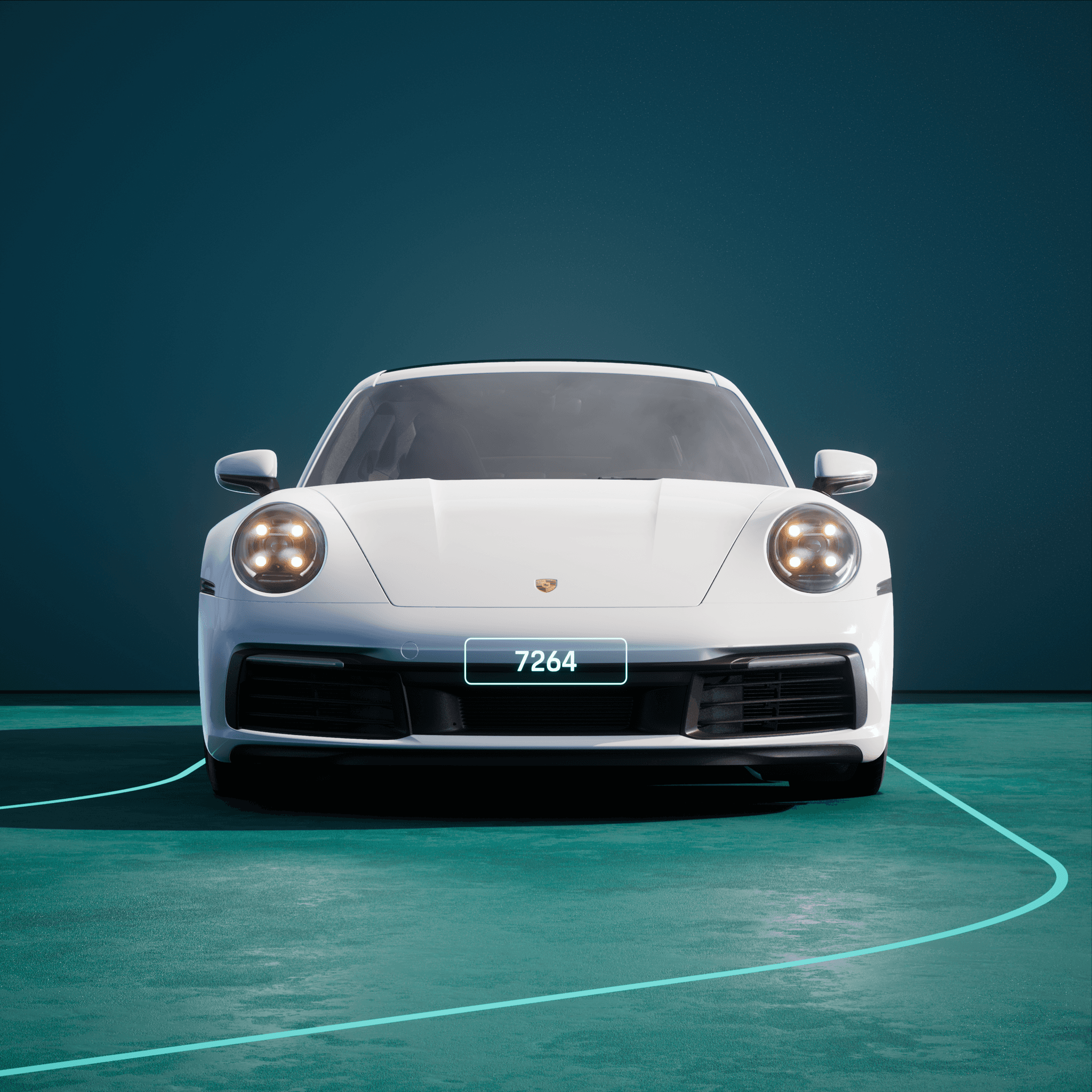 The PORSCHΞ 911 7264 image in phase
