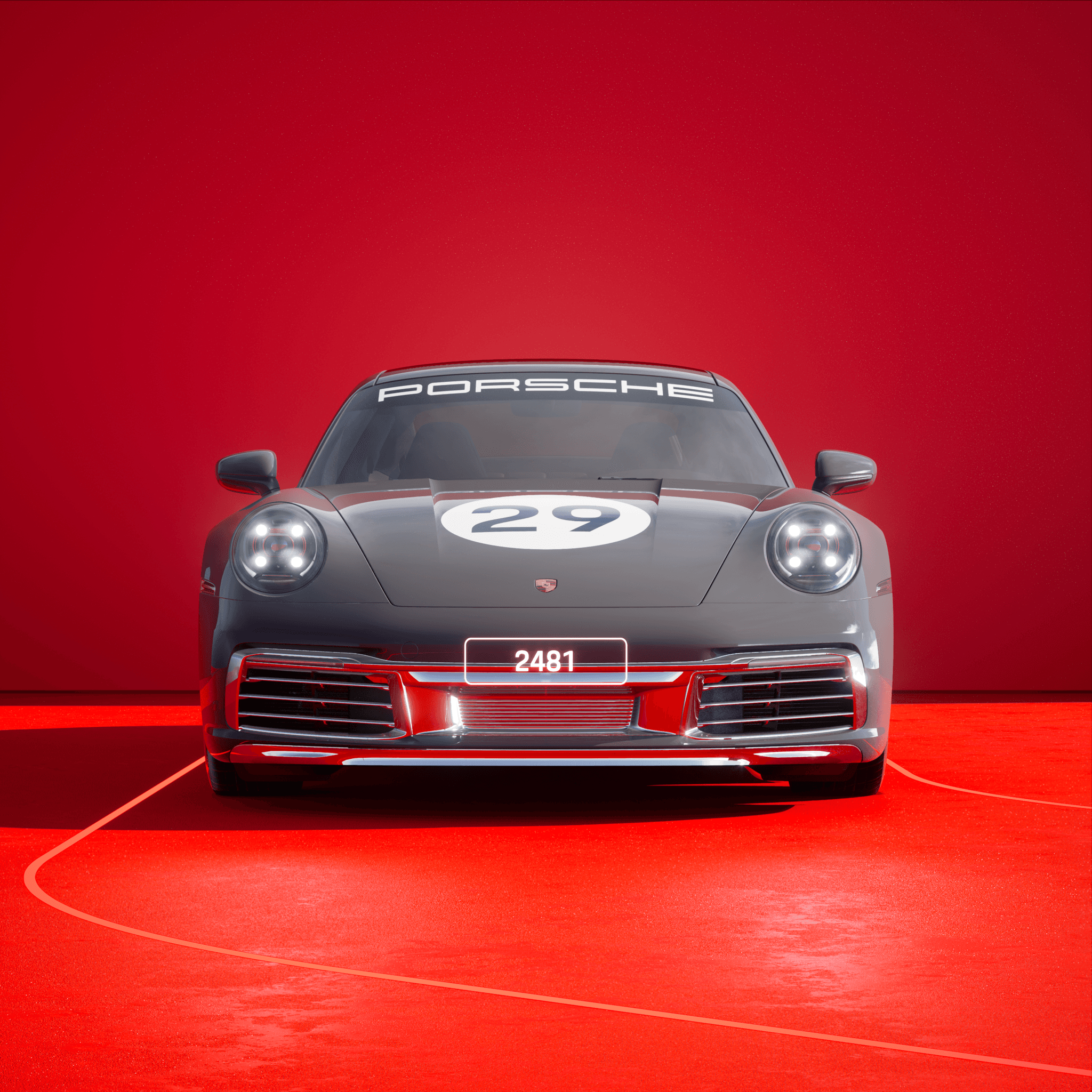 The PORSCHΞ 911 2481 image in phase