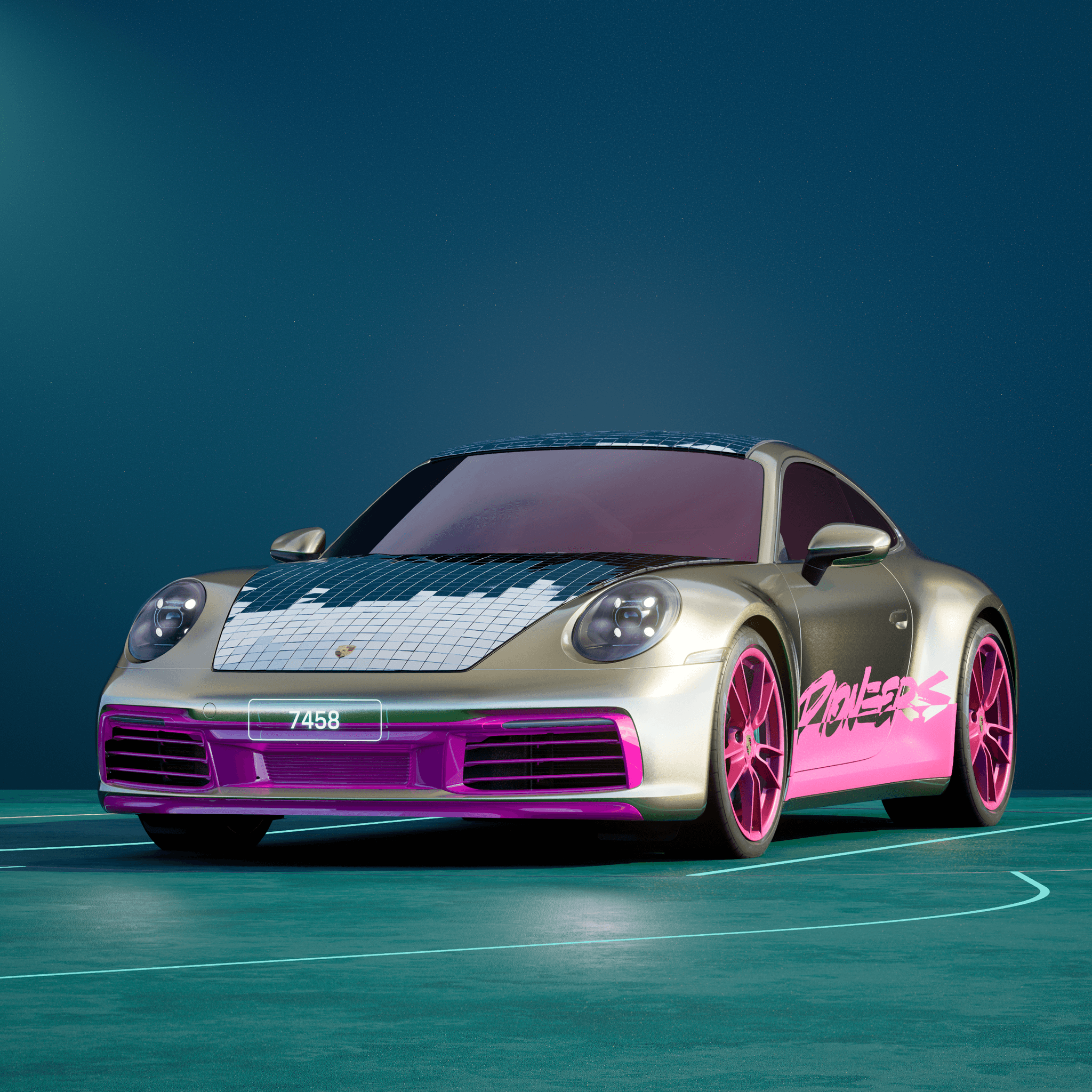 The PORSCHΞ 911 7458 image in phase