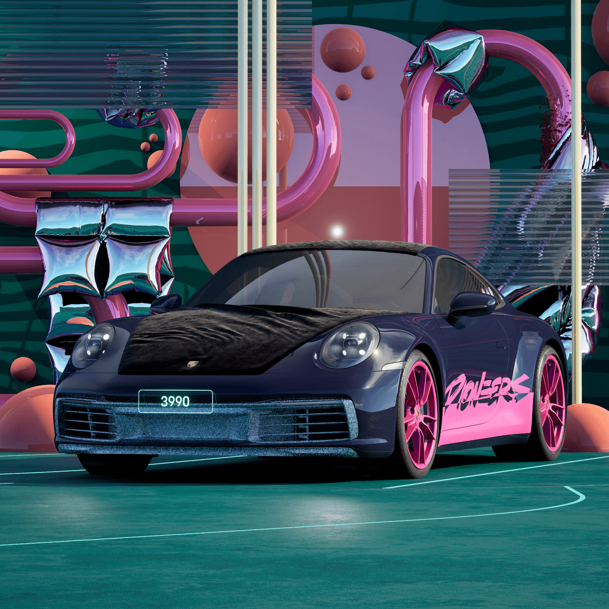 The PORSCHΞ 911 3990 image in phase