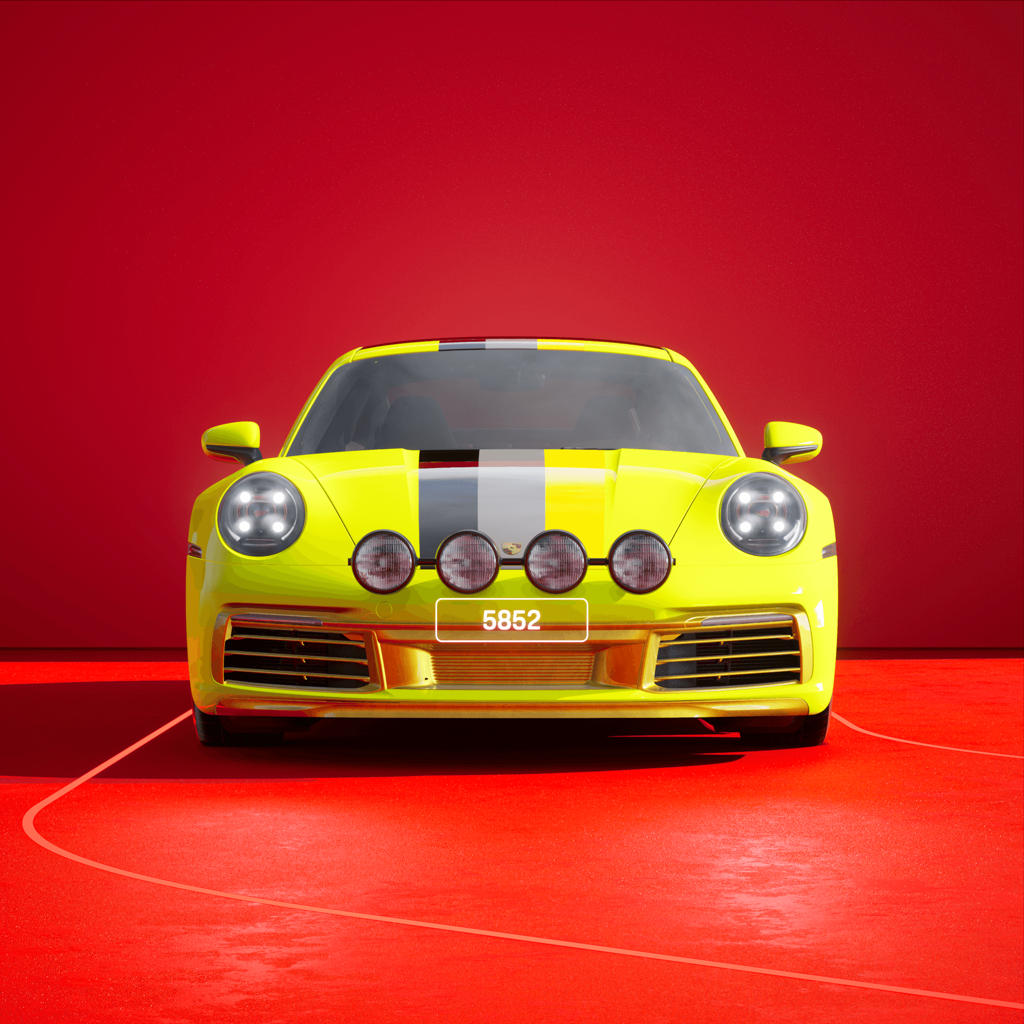 The PORSCHΞ 911 5852 image in phase