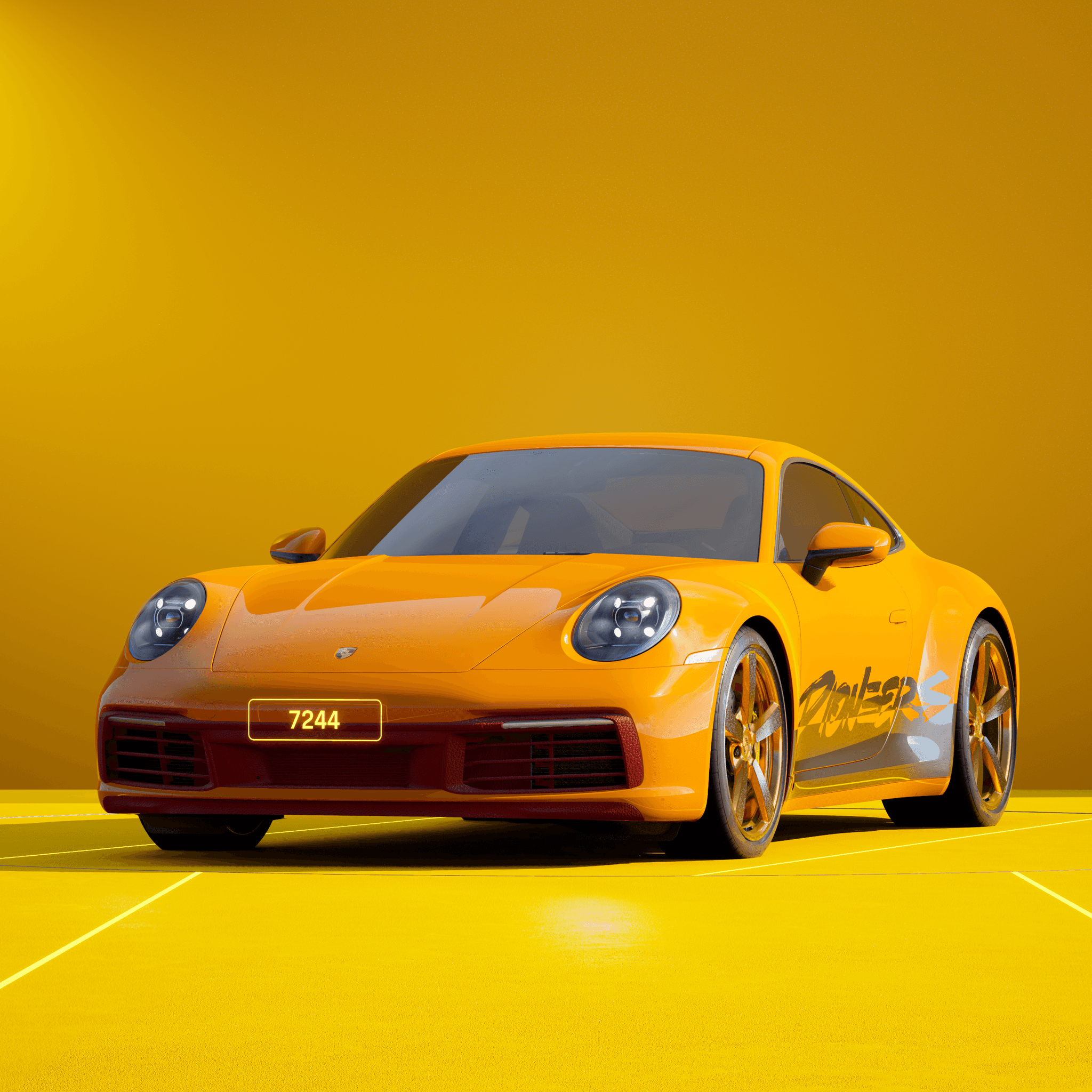 The PORSCHΞ 911 7244 image in phase