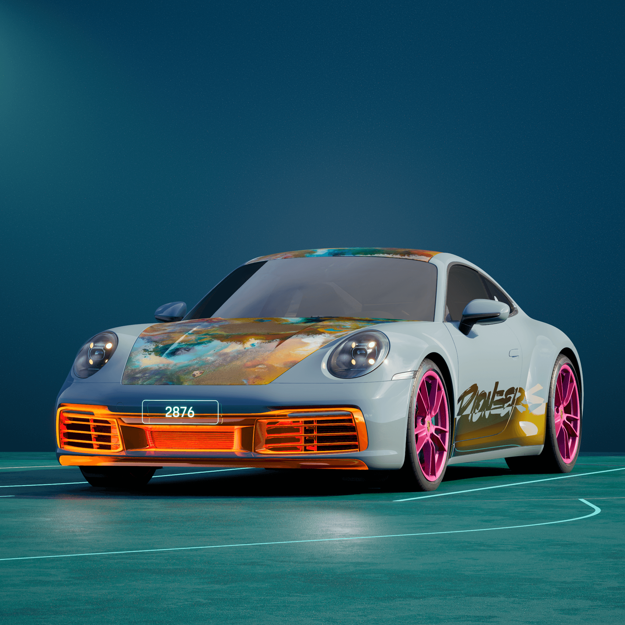 The PORSCHΞ 911 2876 image in phase