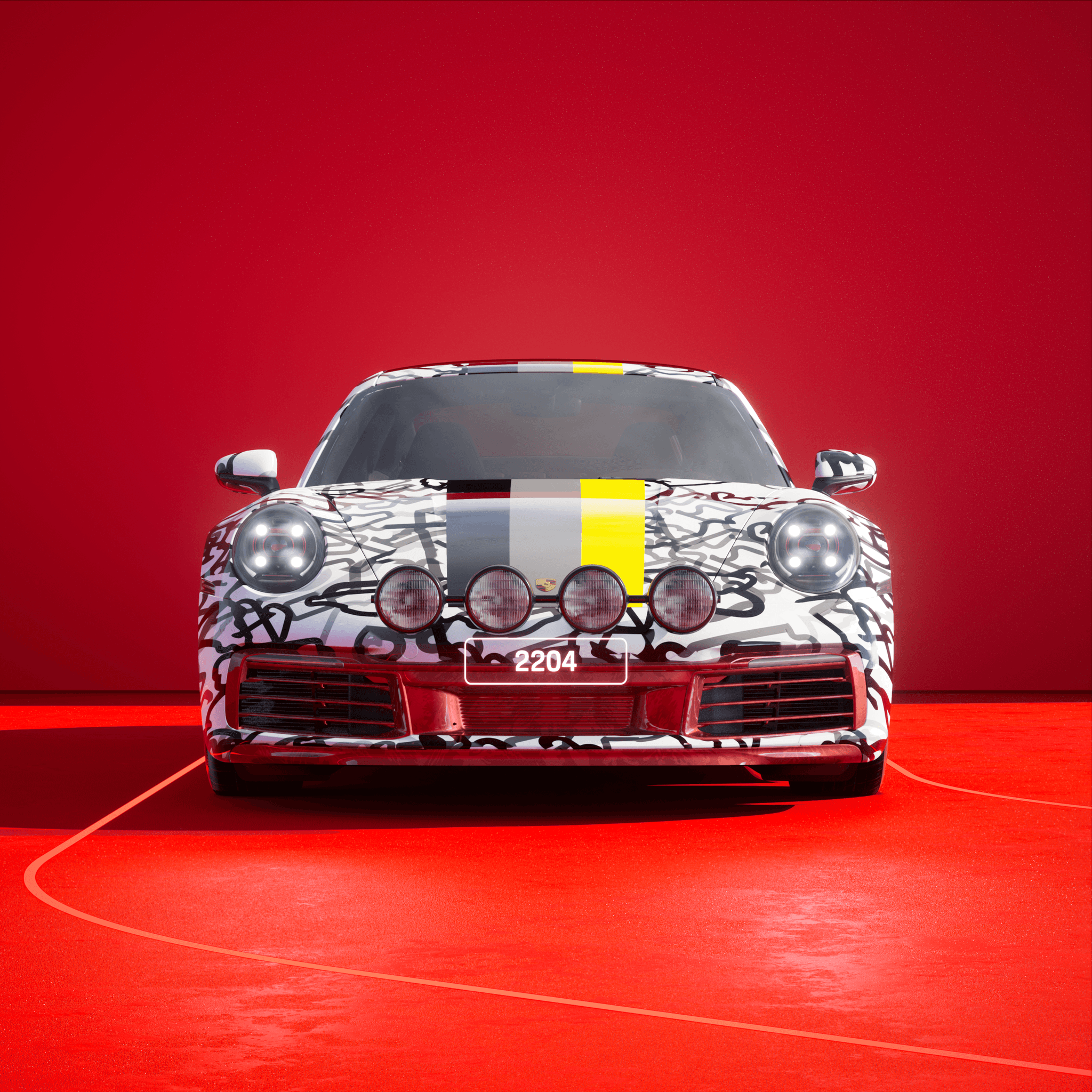 The PORSCHΞ 911 2204 image in phase