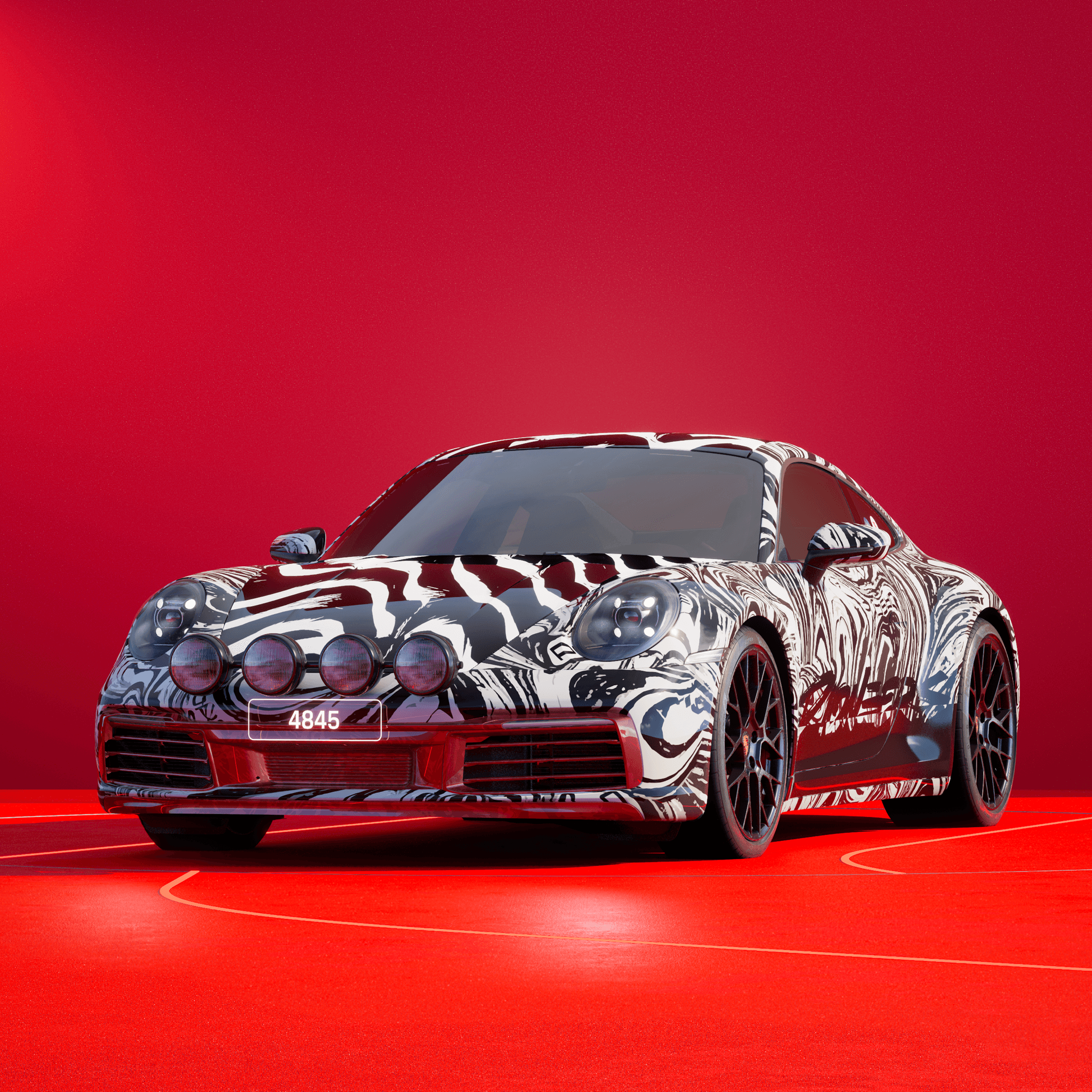 The PORSCHΞ 911 4845 image in phase