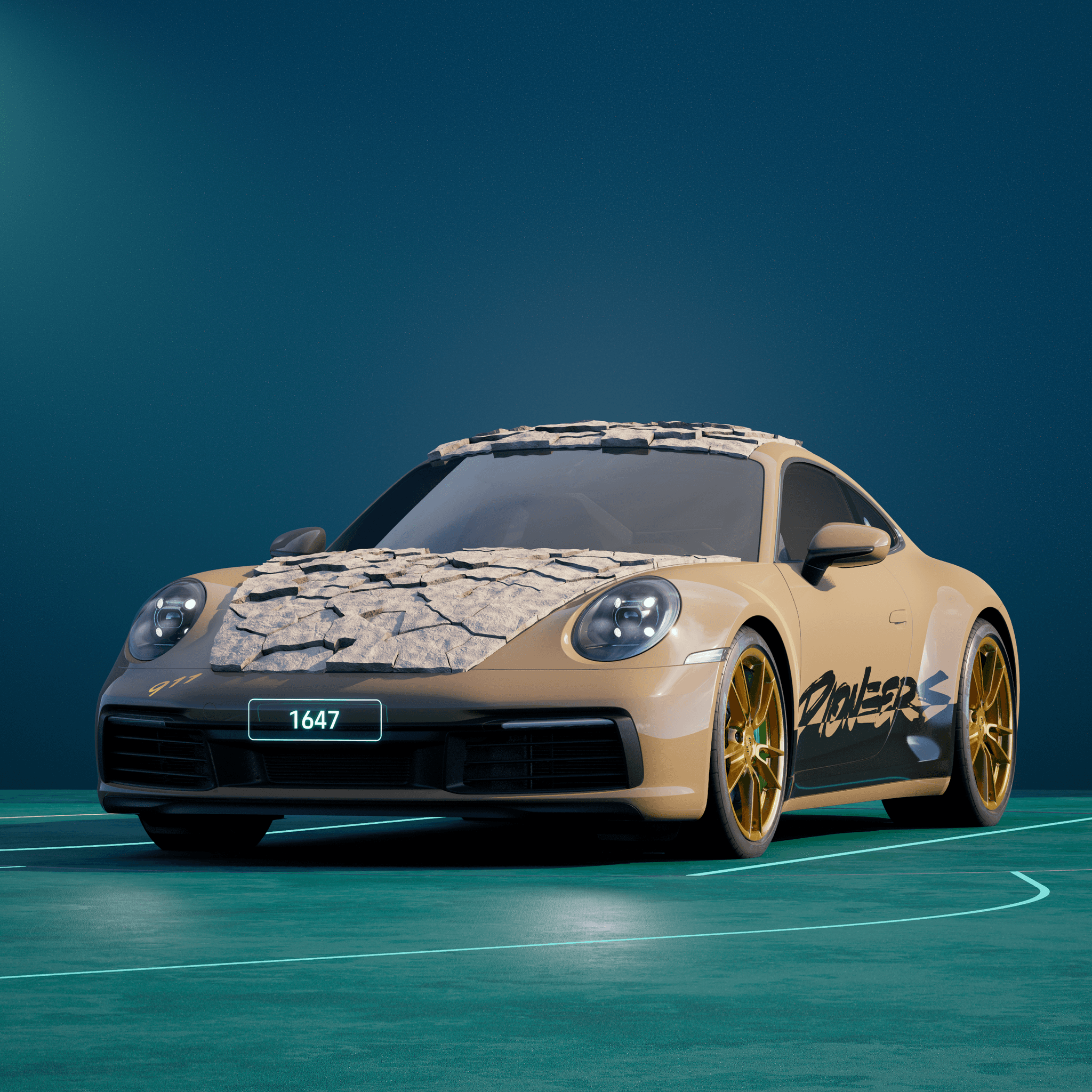 The PORSCHΞ 911 1647 image in phase