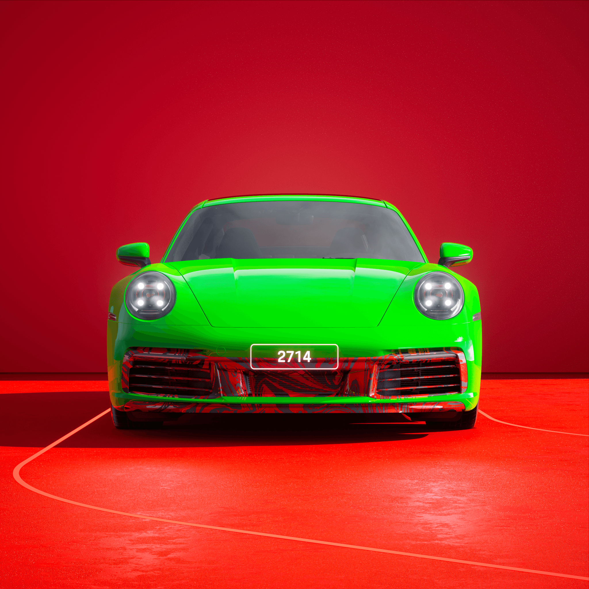 The PORSCHΞ 911 2714 image in phase