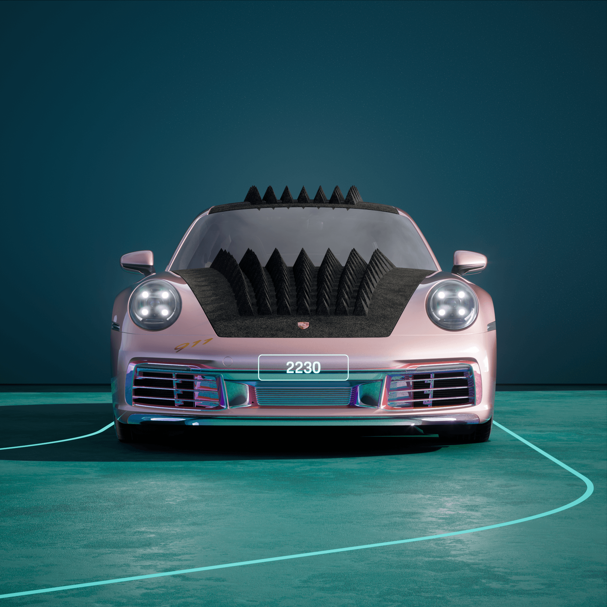 The PORSCHΞ 911 2230 image in phase