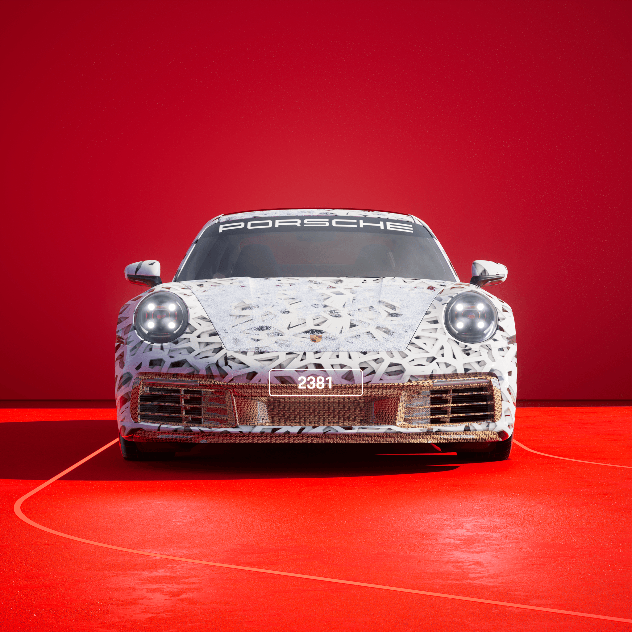 The PORSCHΞ 911 2381 image in phase