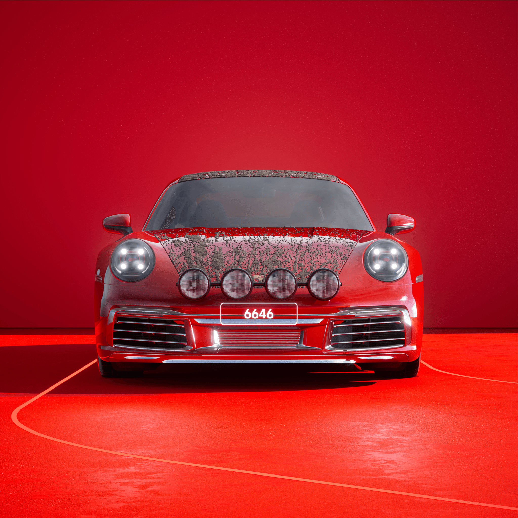 The PORSCHΞ 911 6646 image in phase