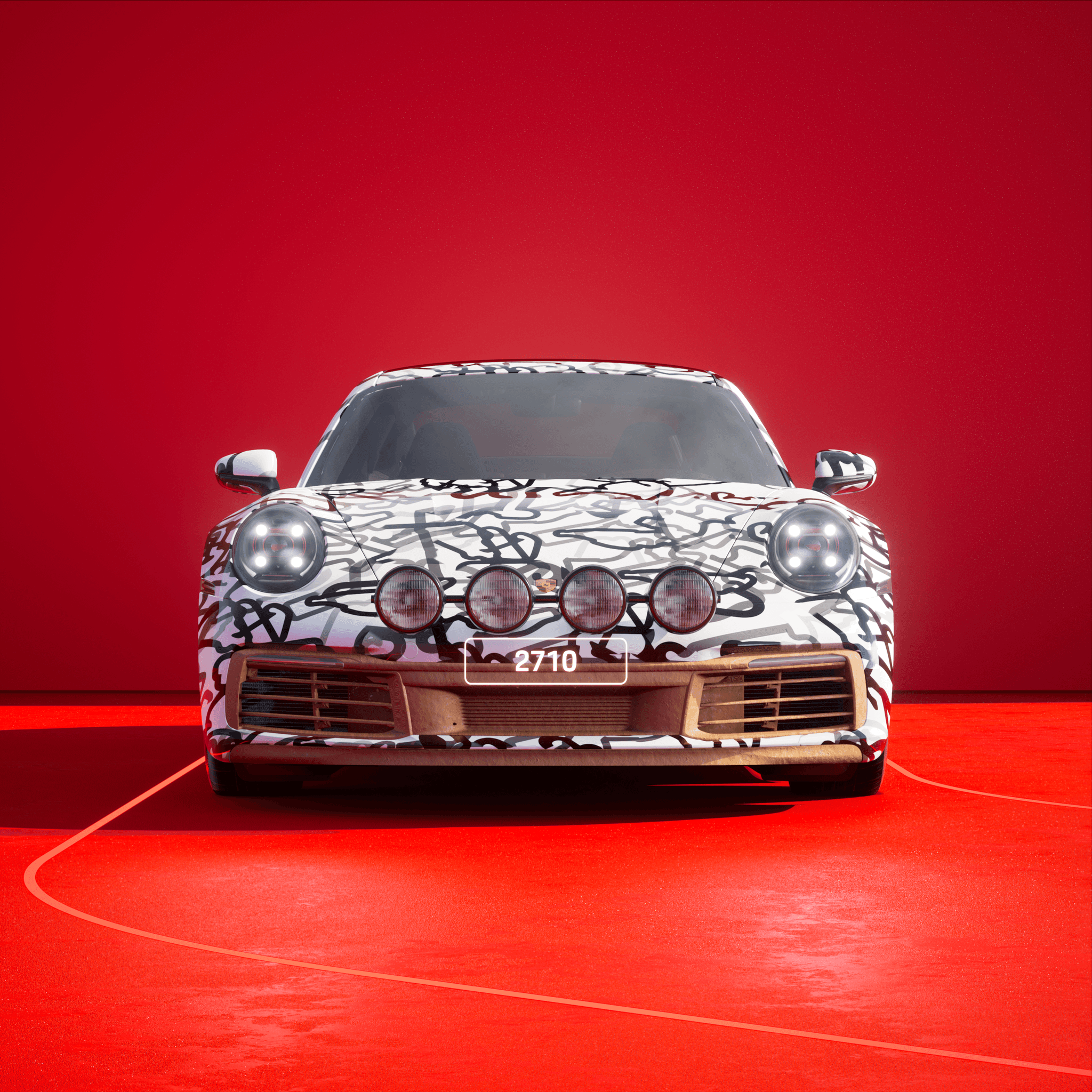 The PORSCHΞ 911 2710 image in phase