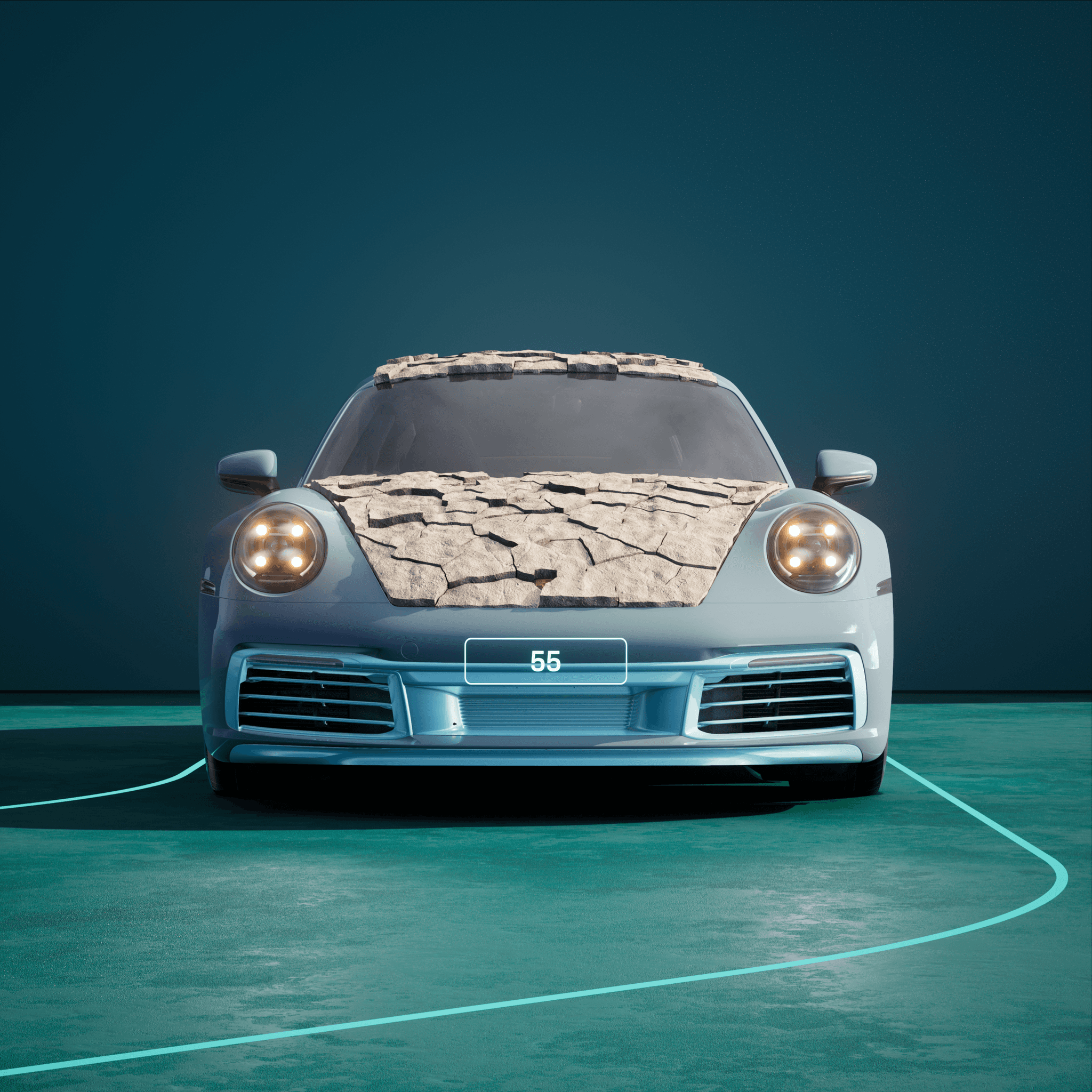 The PORSCHΞ 911 55 image in phase