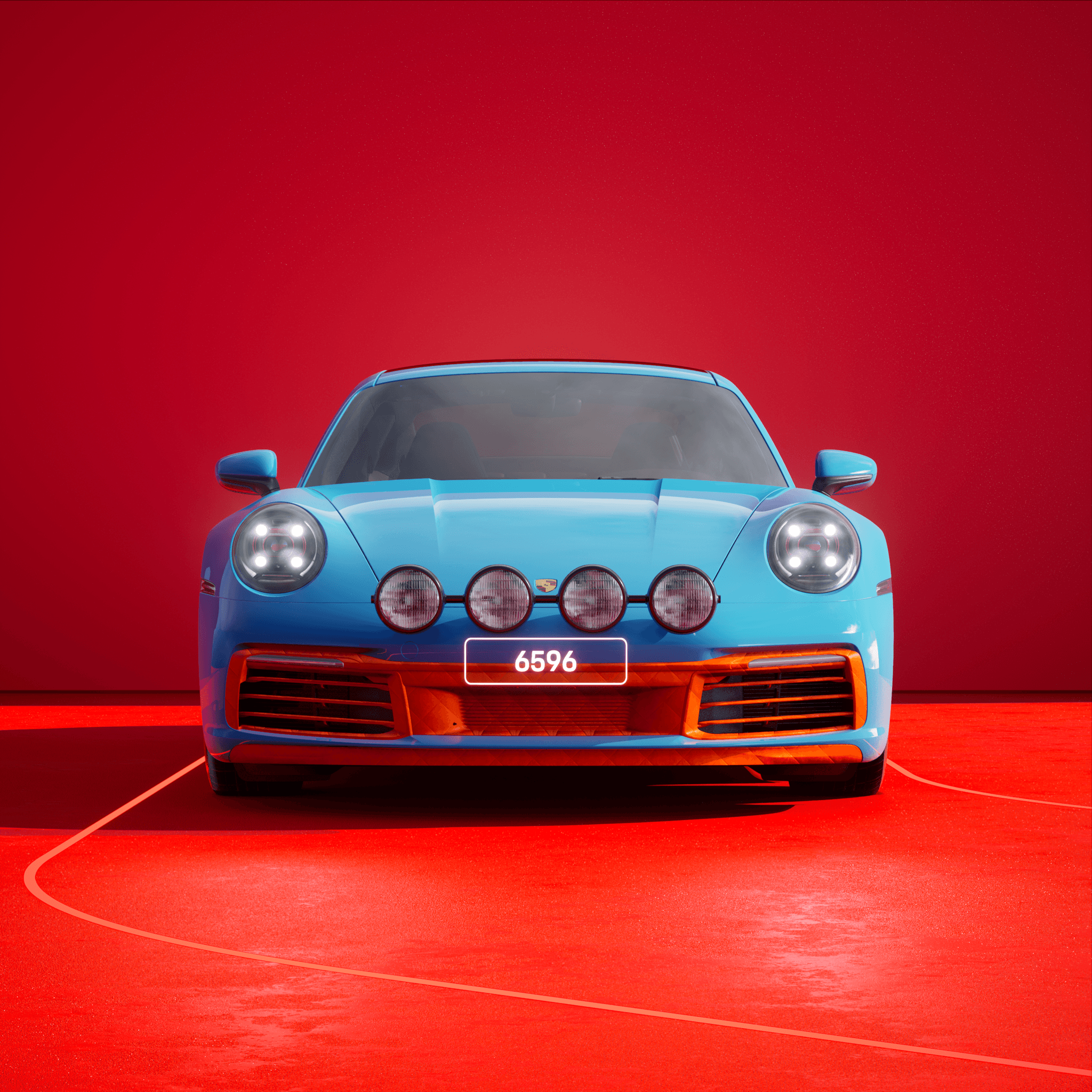 The PORSCHΞ 911 6596 image in phase