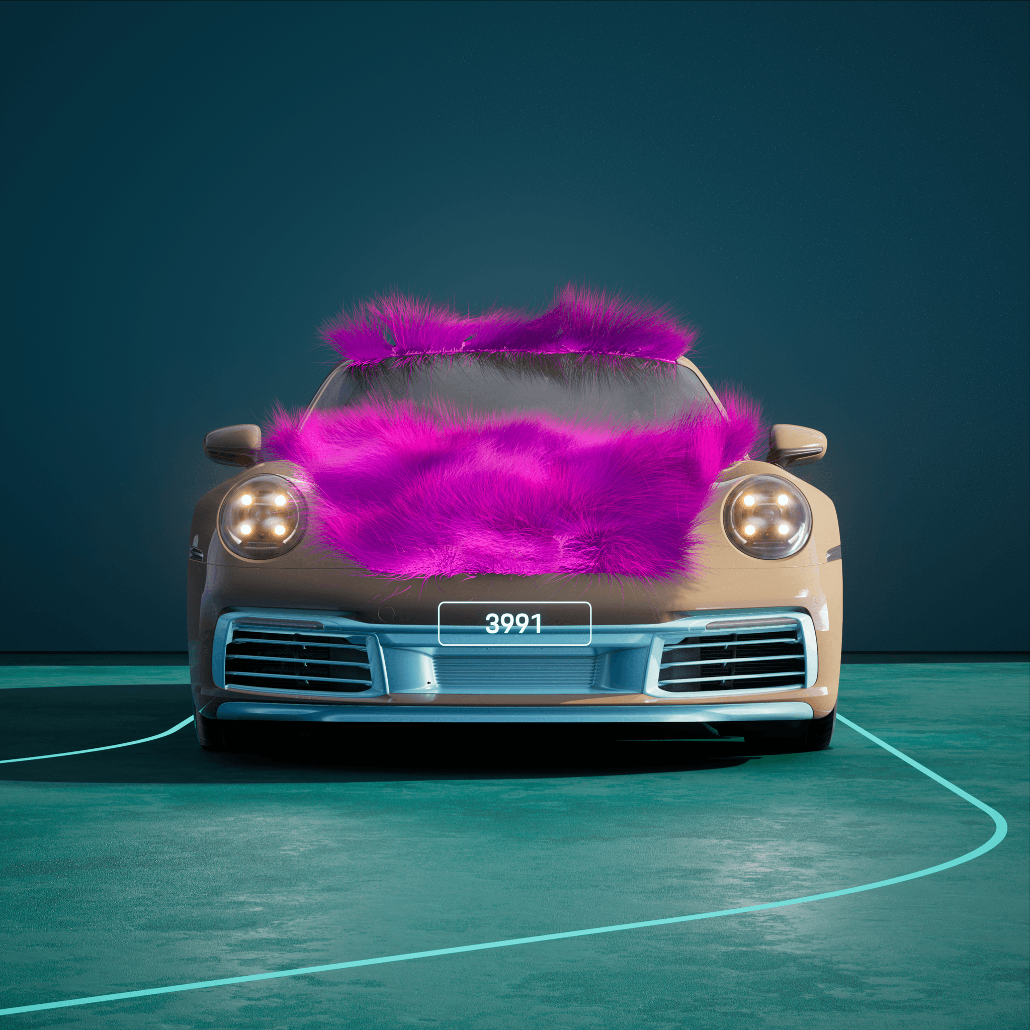 The PORSCHΞ 911 3991 image in phase