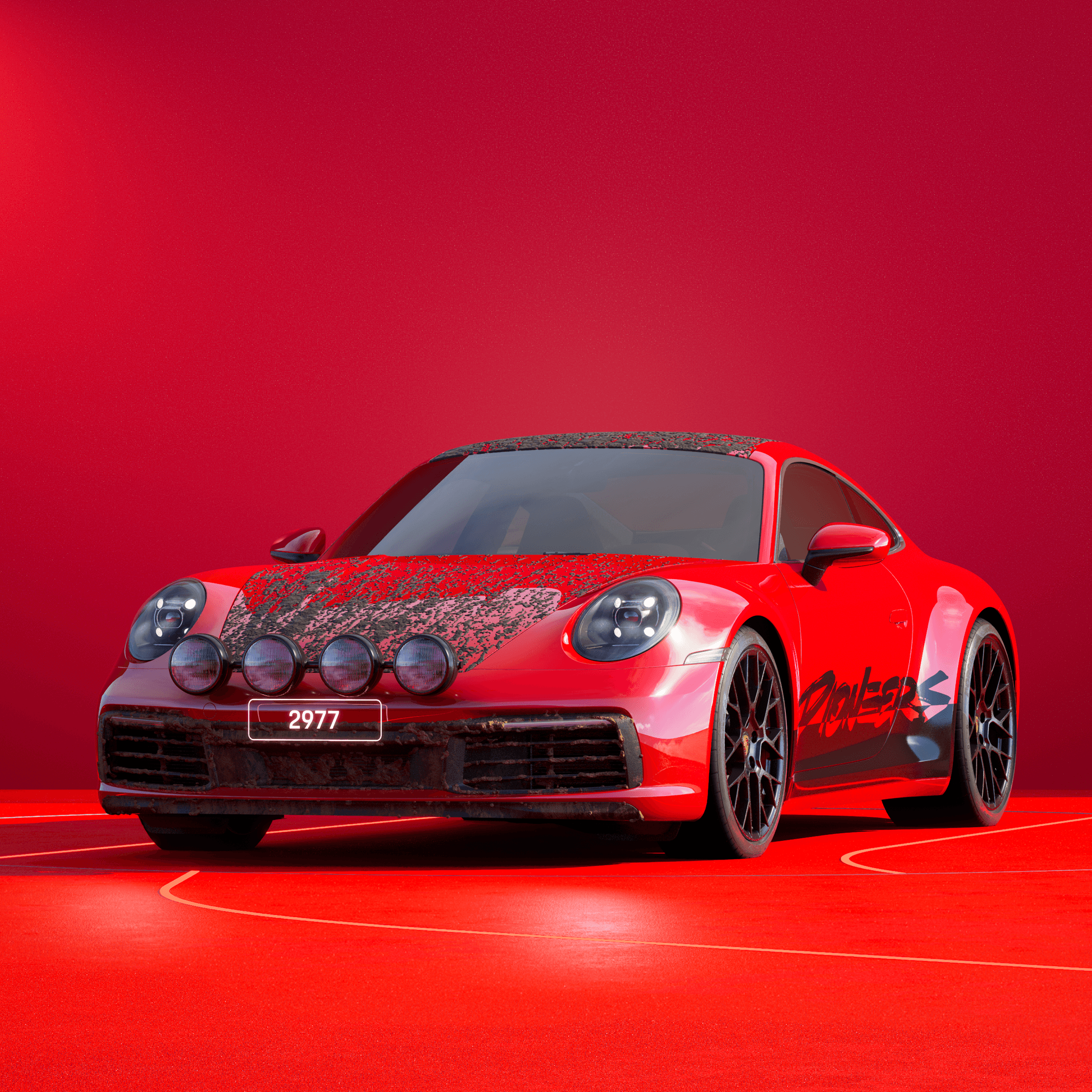 The PORSCHΞ 911 2977 image in phase