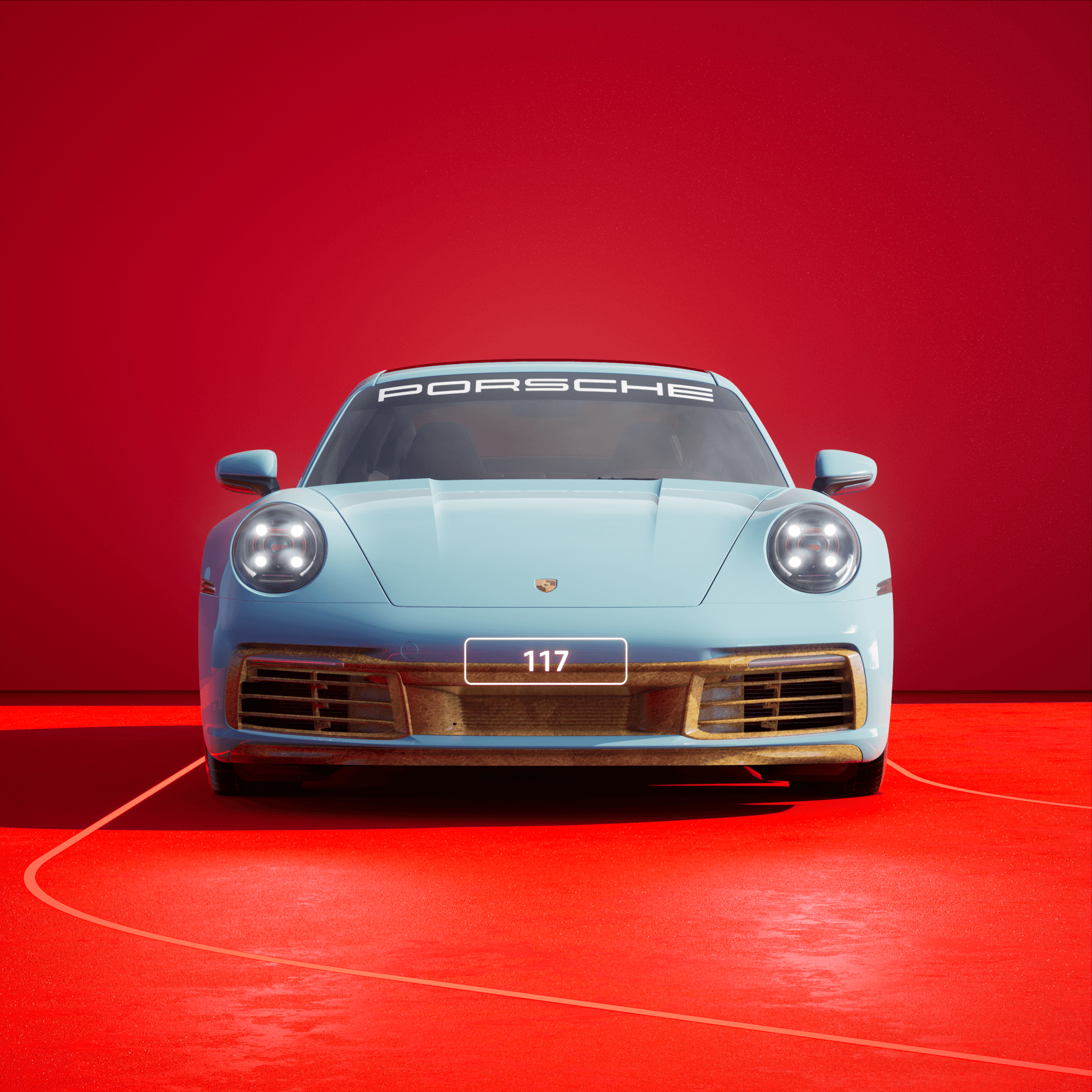 The PORSCHΞ 911 117 image in phase