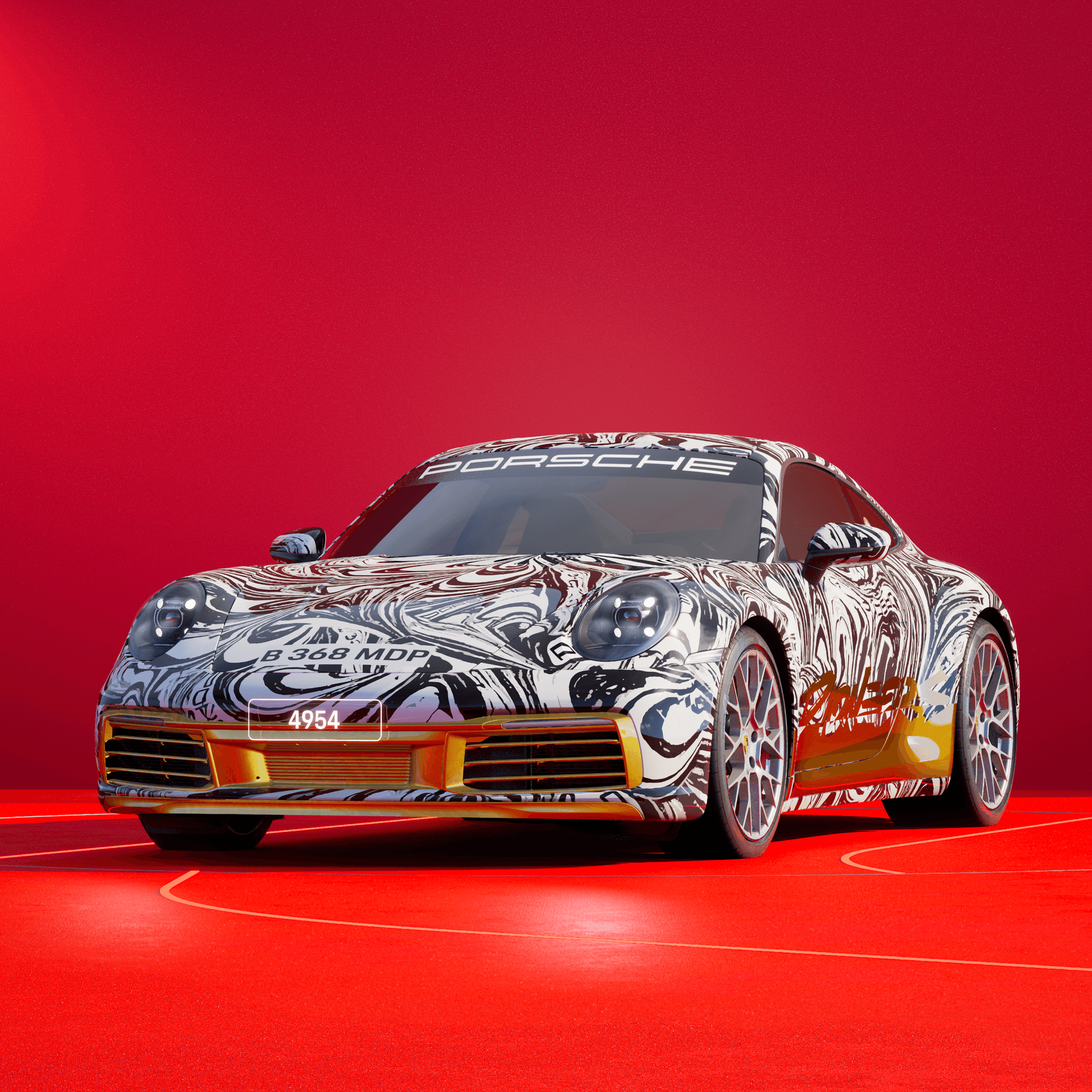 The PORSCHΞ 911 4954 image in phase