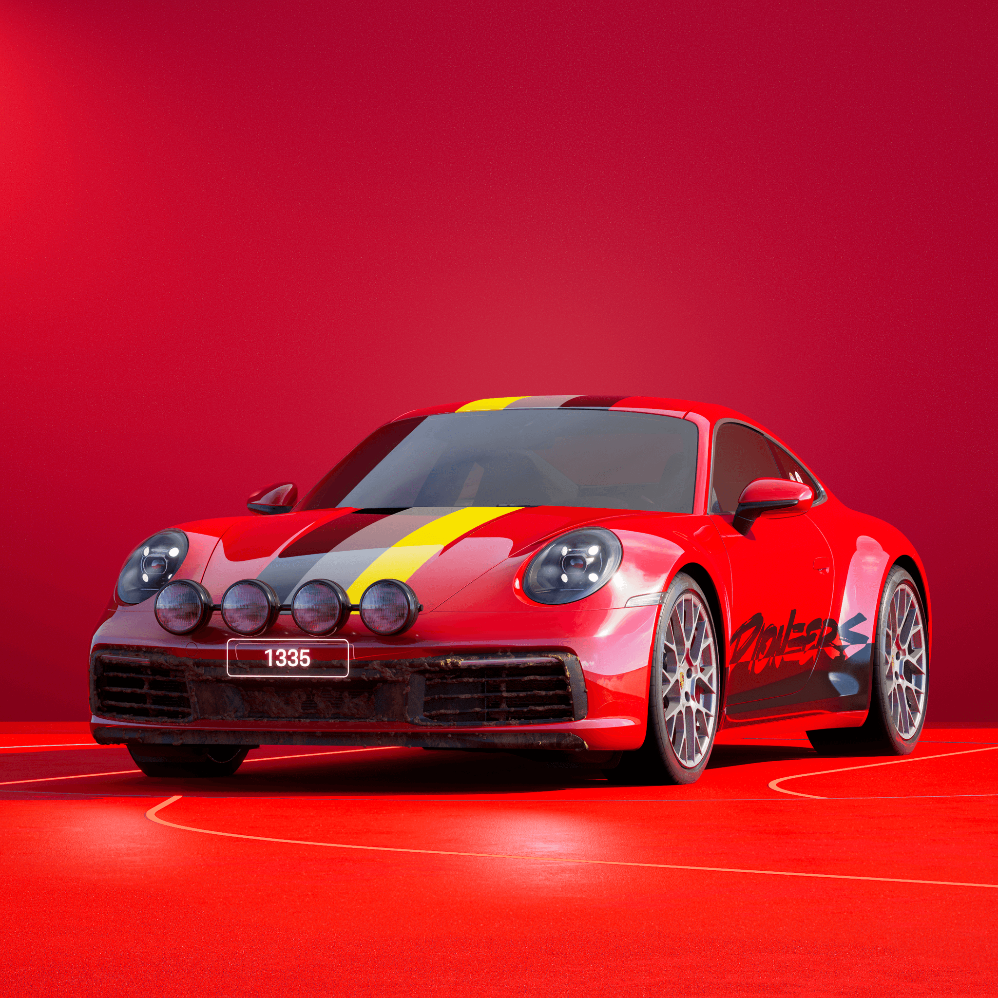 The PORSCHΞ 911 1335 image in phase