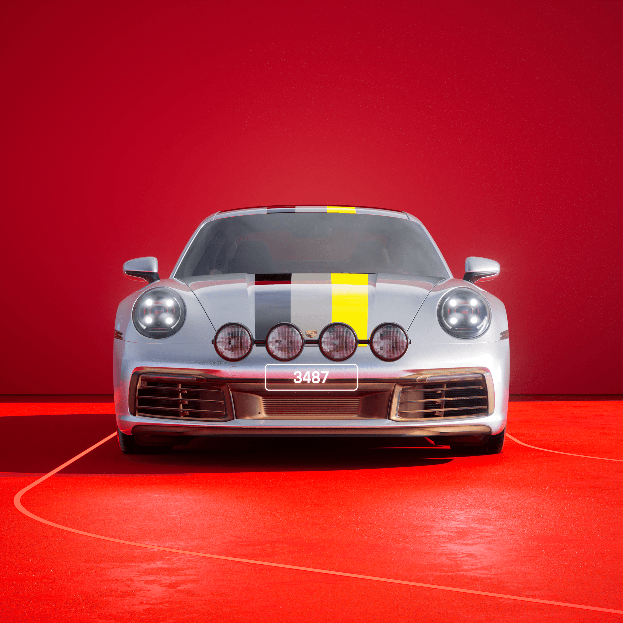 The PORSCHΞ 911 3487 image in phase