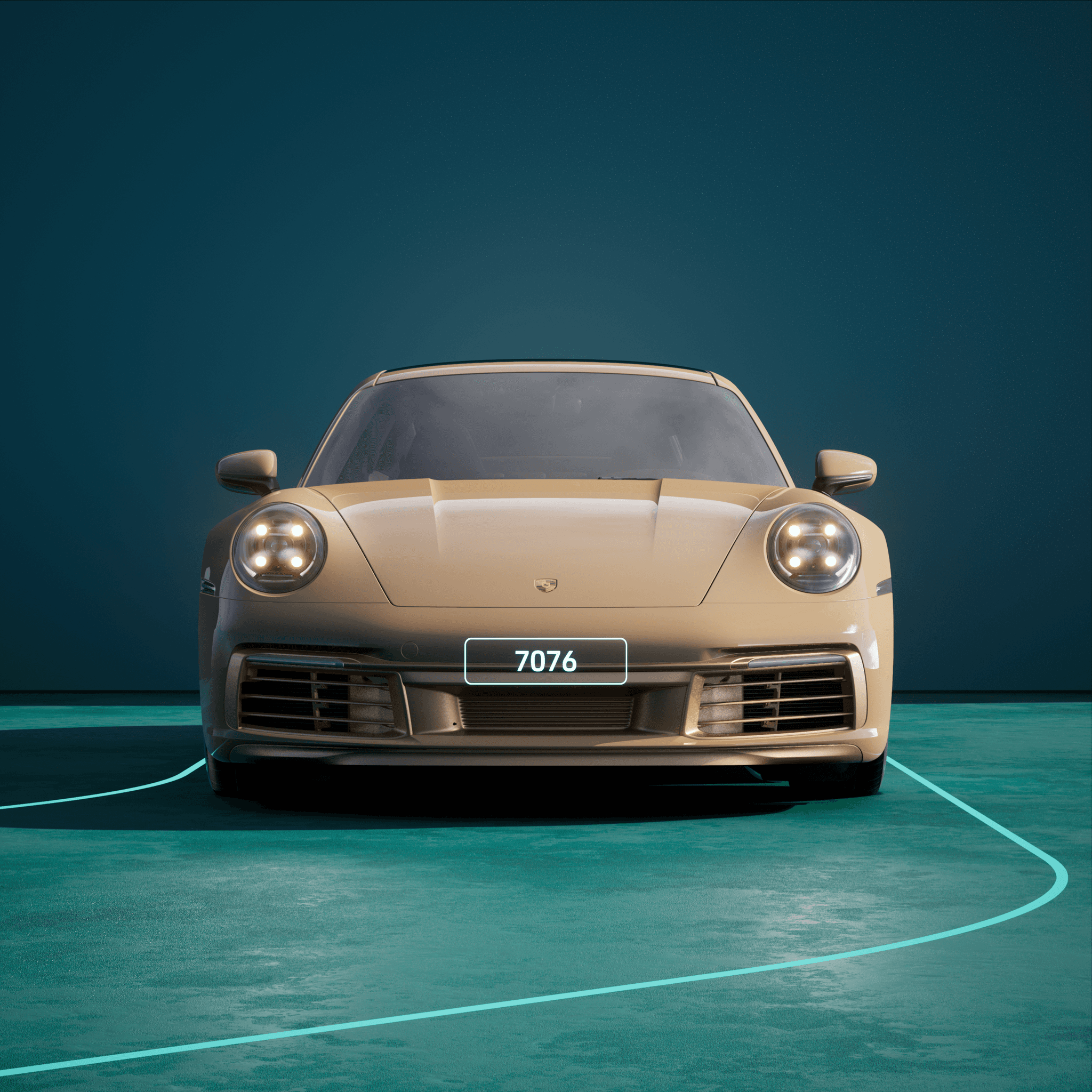 The PORSCHΞ 911 7076 image in phase