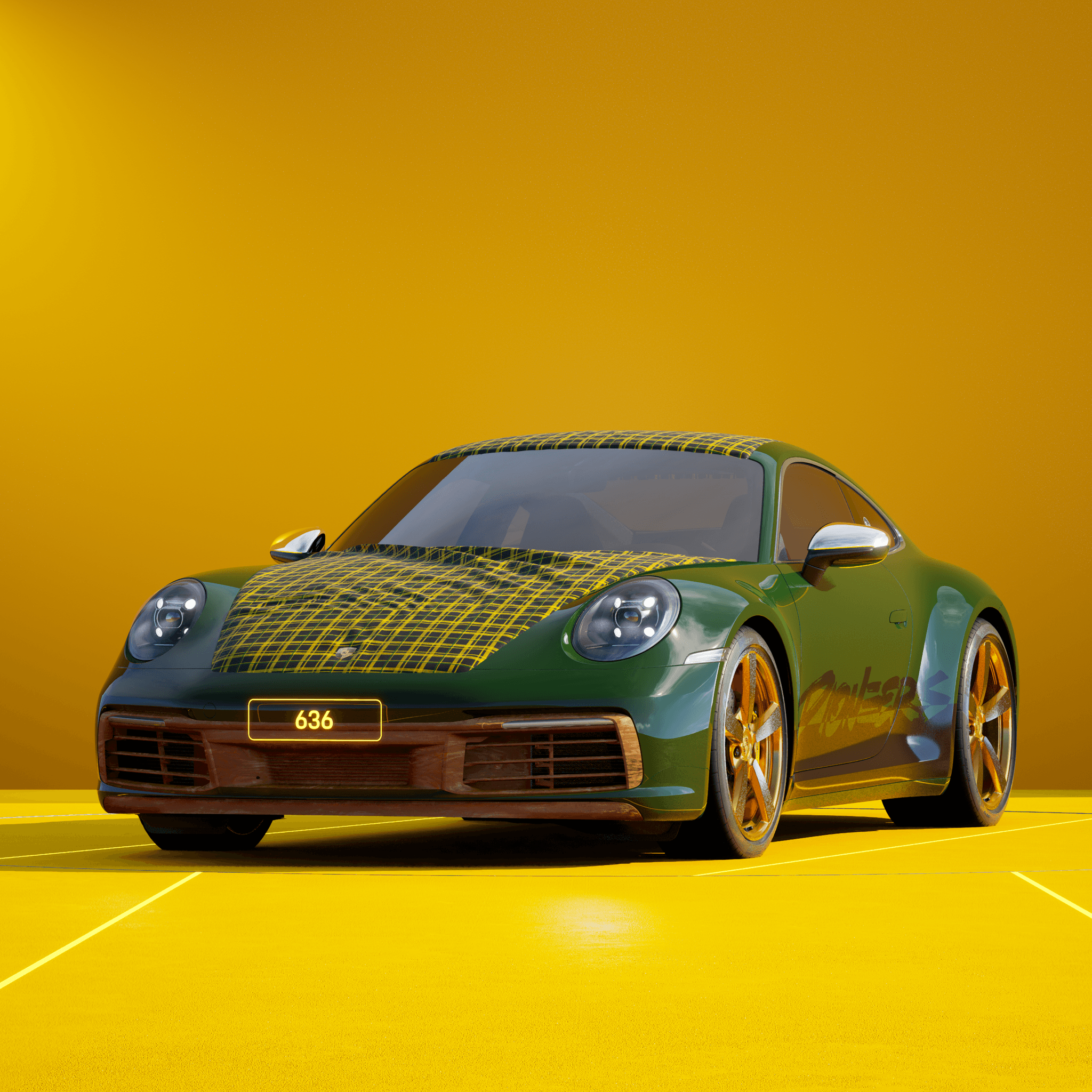 The PORSCHΞ 911 636 image in phase