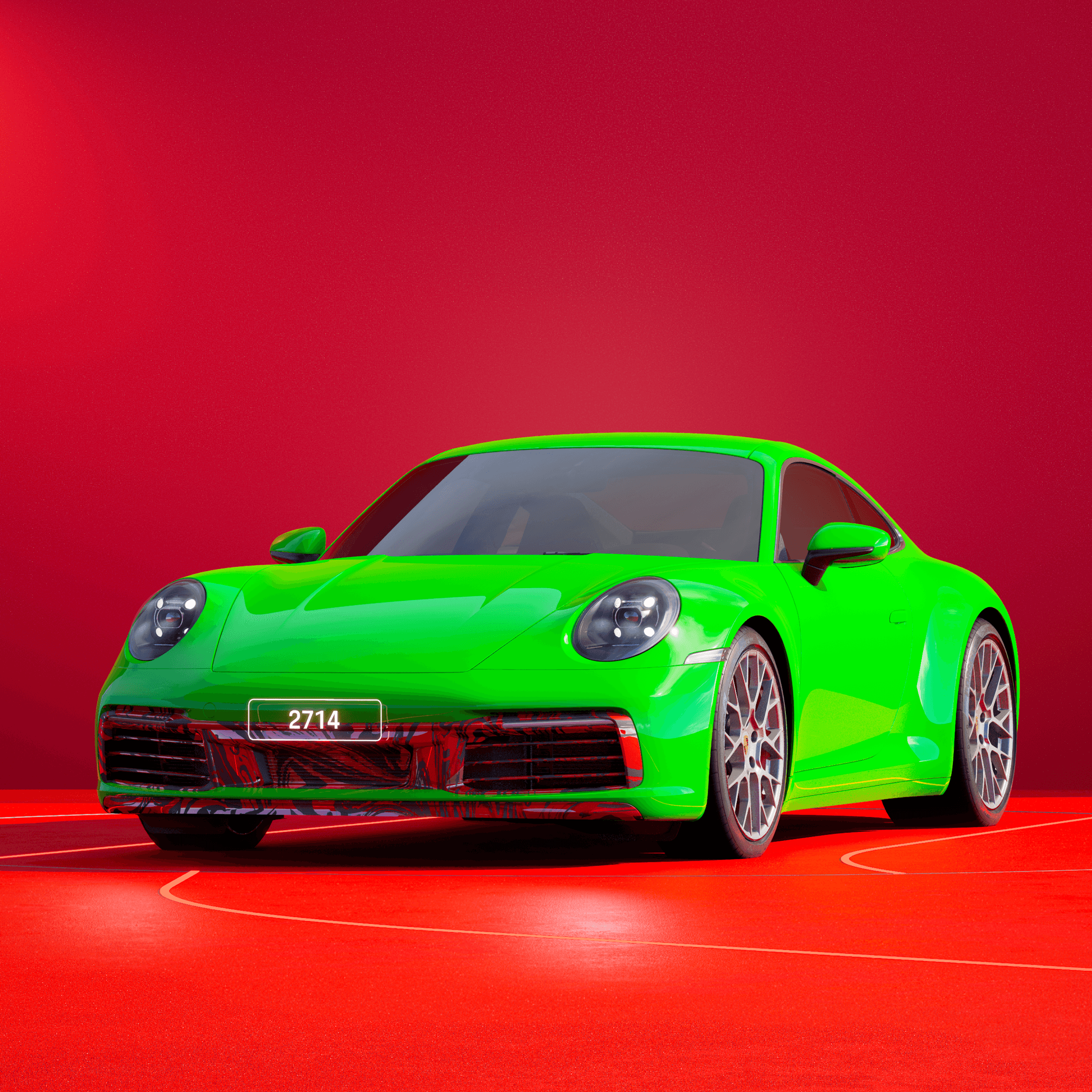 The PORSCHΞ 911 2714 image in phase