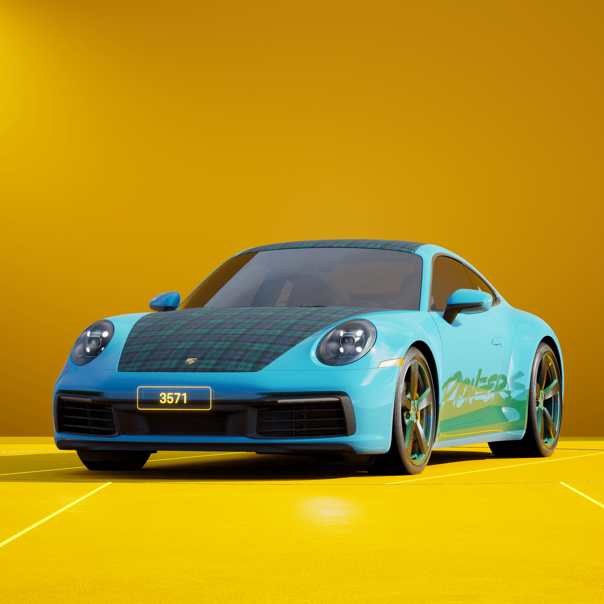 The PORSCHΞ 911 3571 image in phase
