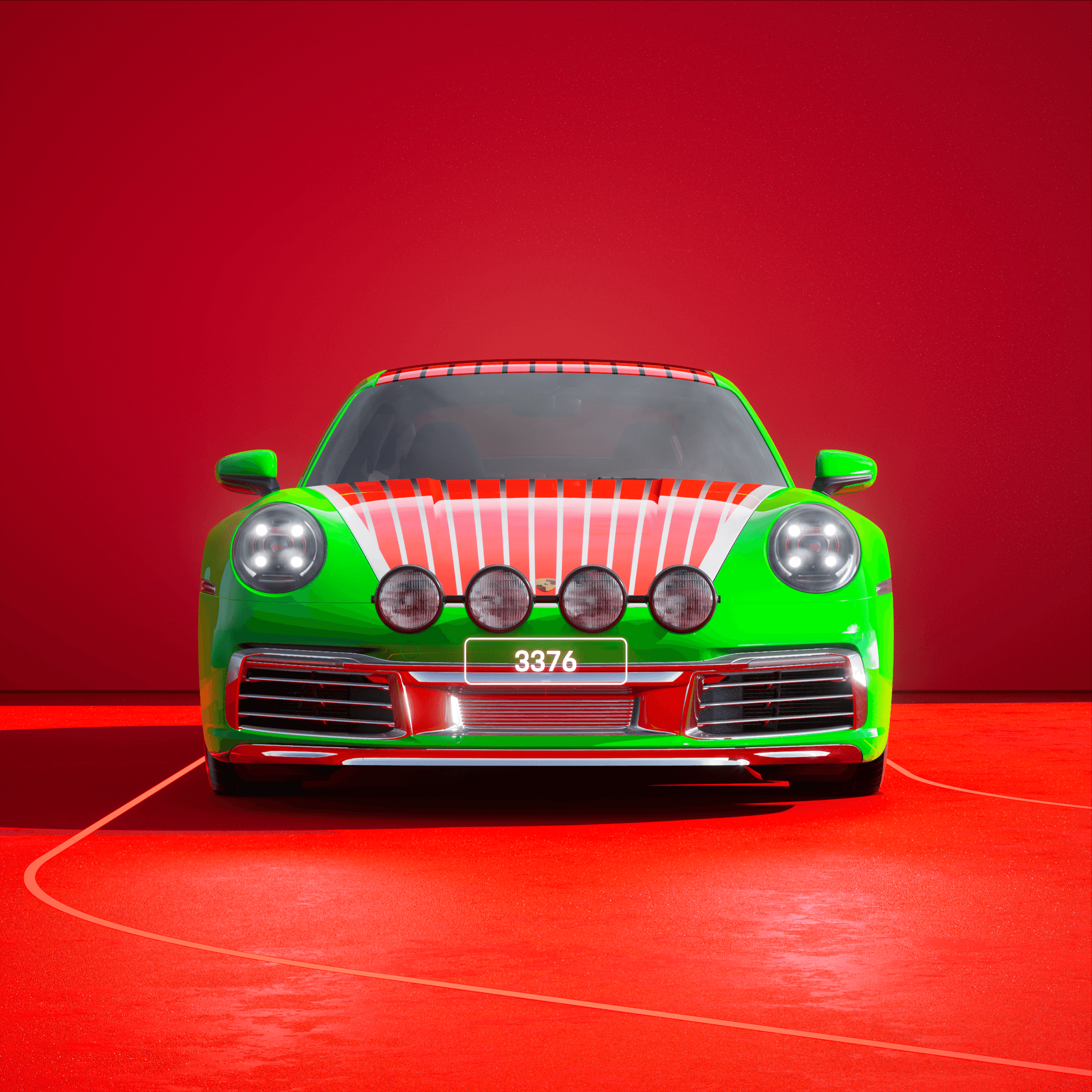 The PORSCHΞ 911 3376 image in phase