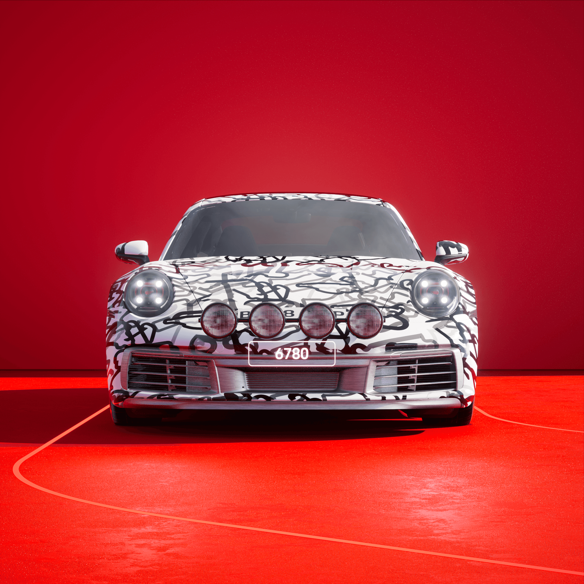 The PORSCHΞ 911 6780 image in phase