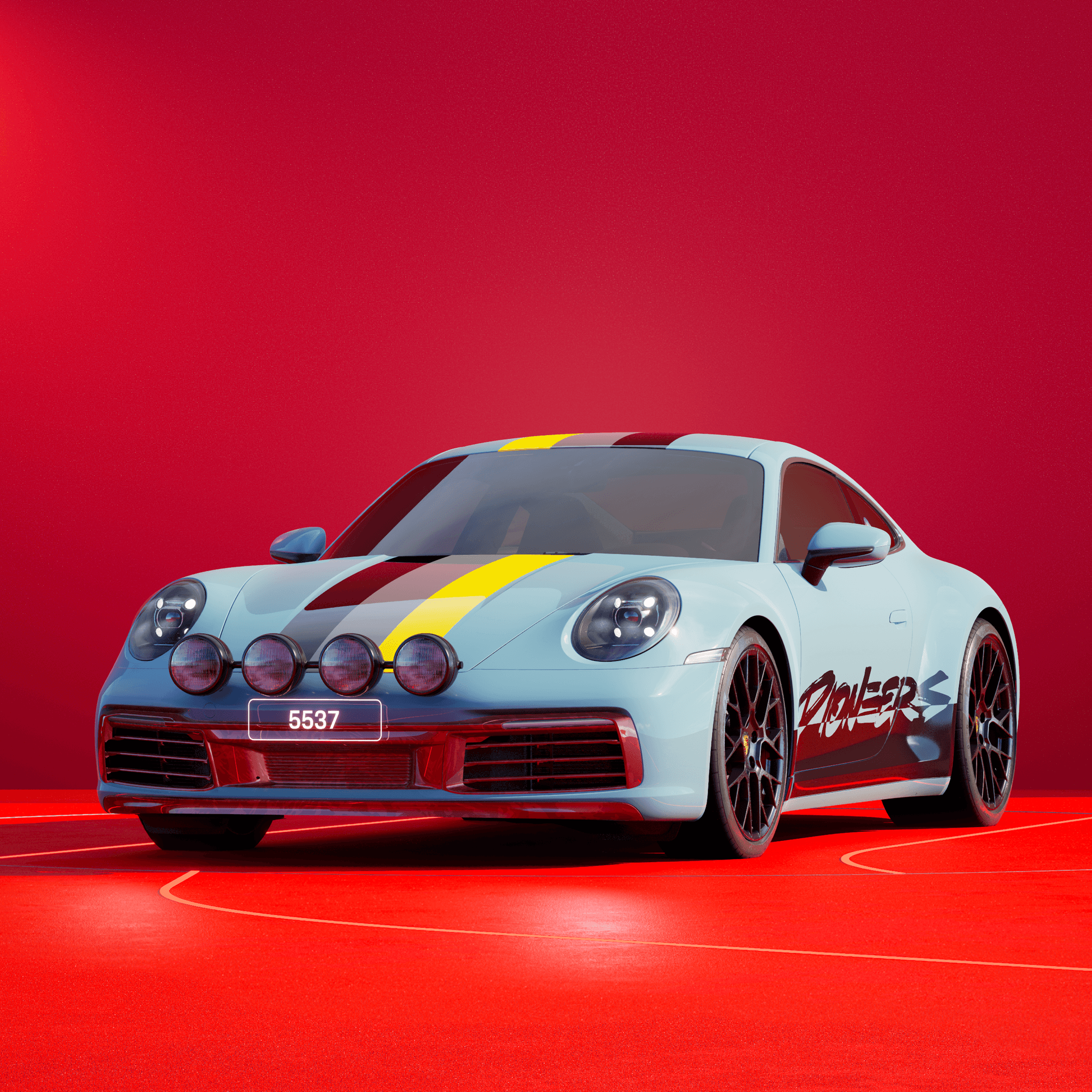 The PORSCHΞ 911 5537 image in phase
