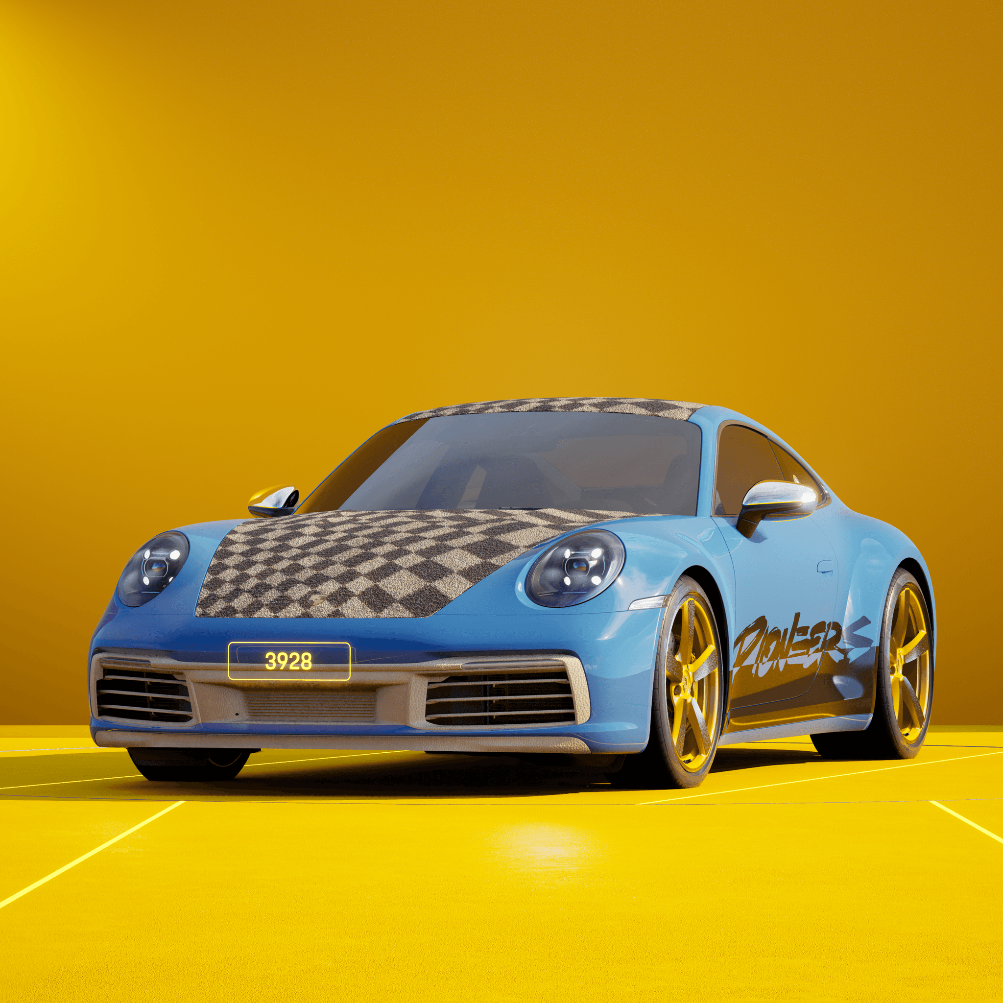 The PORSCHΞ 911 3928 image in phase