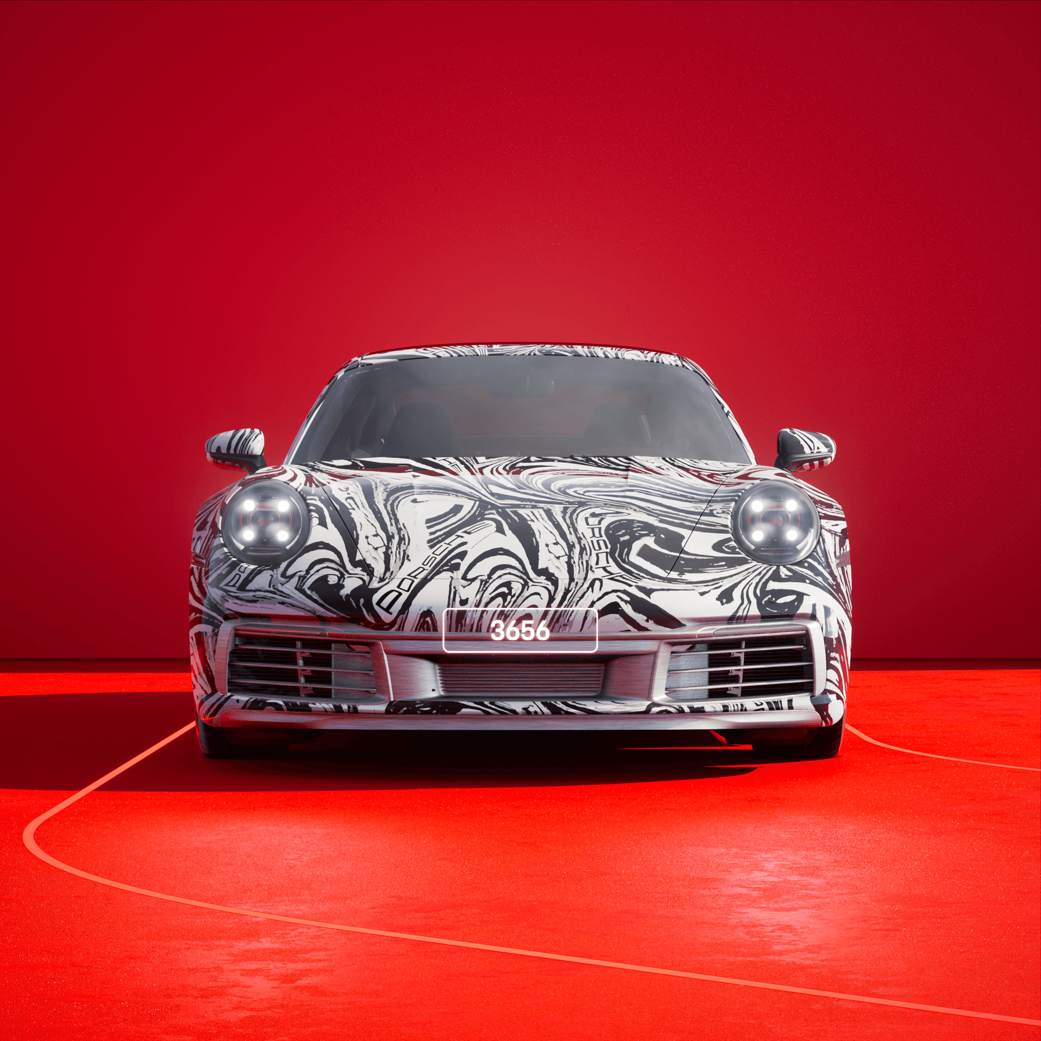 The PORSCHΞ 911 3656 image in phase