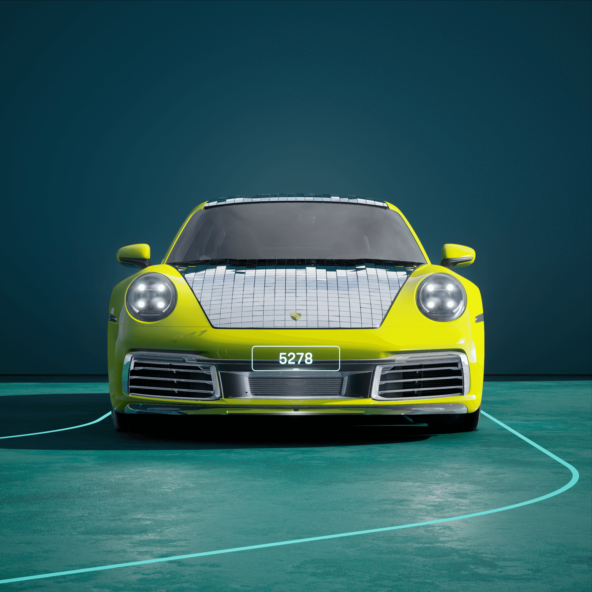 The PORSCHΞ 911 5278 image in phase