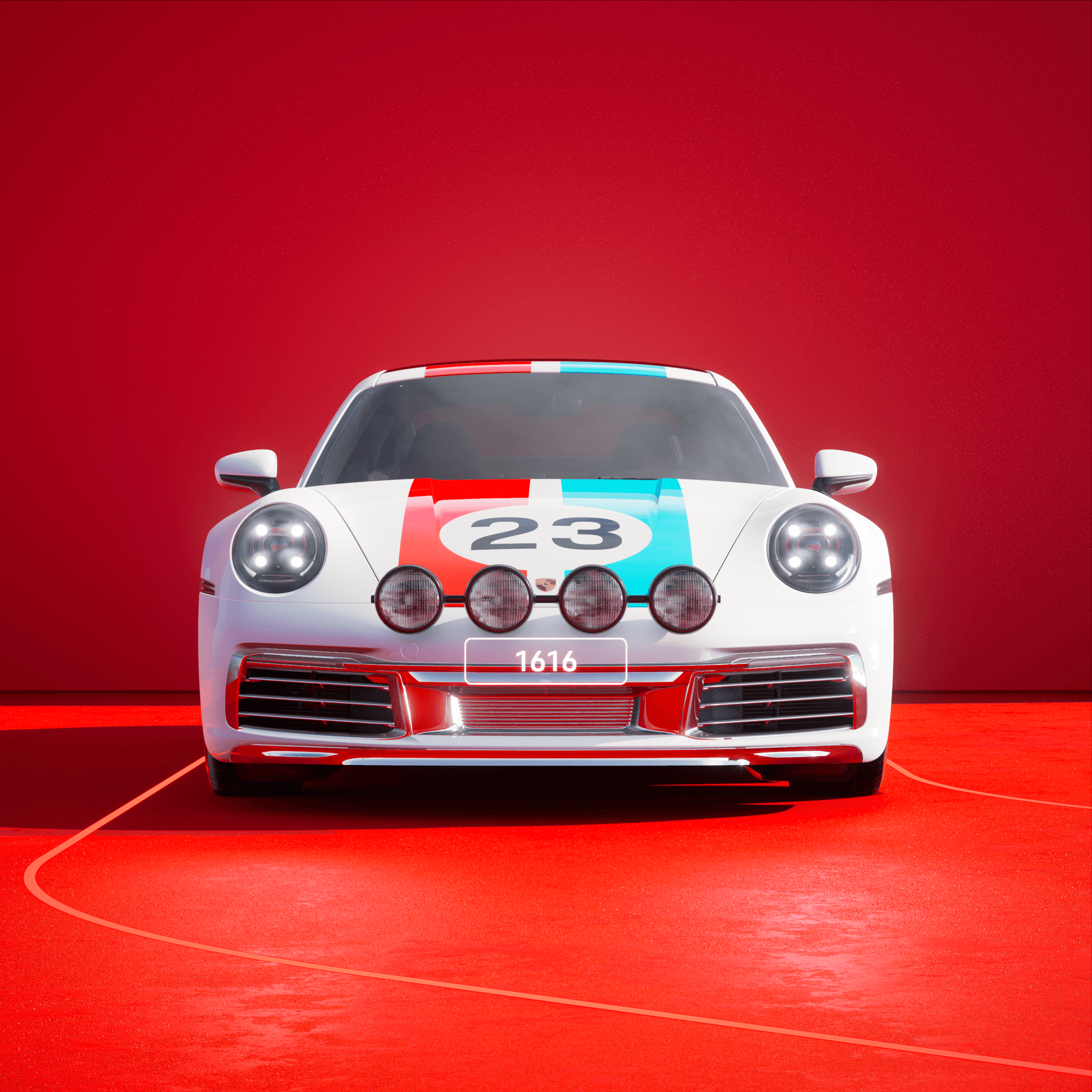 The PORSCHΞ 911 1616 image in phase