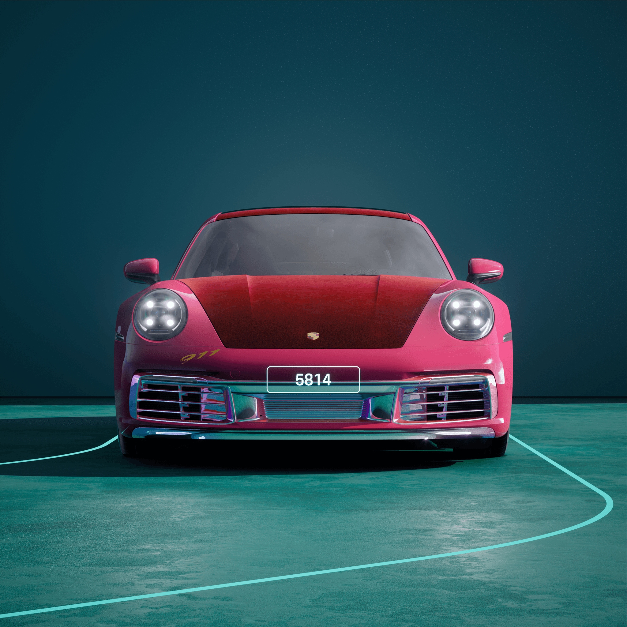 The PORSCHΞ 911 5814 image in phase