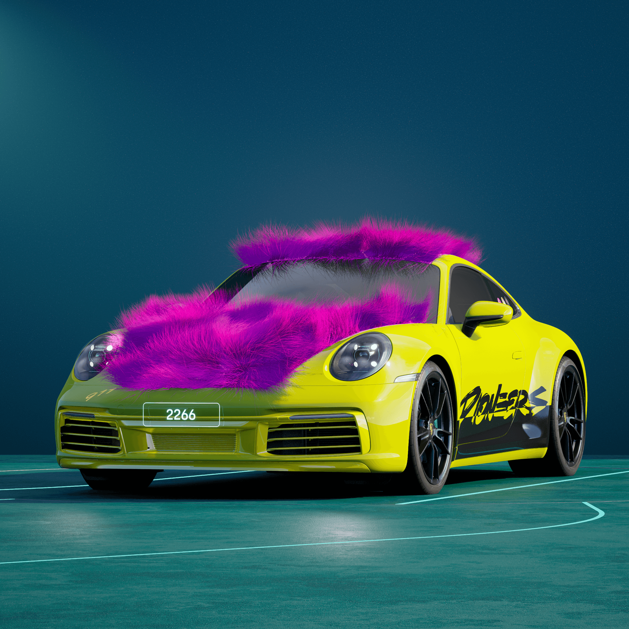 The PORSCHΞ 911 2266 image in phase