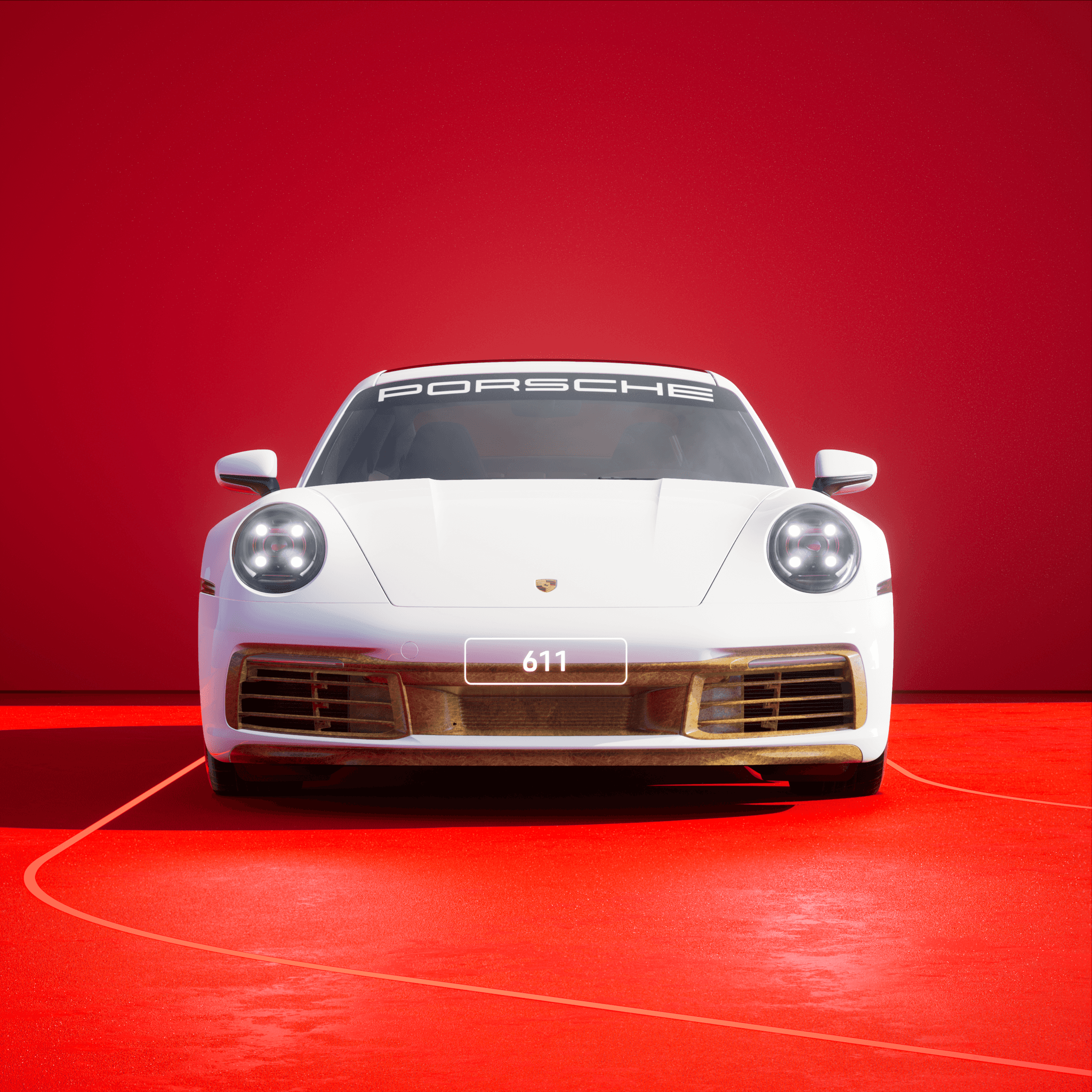 The PORSCHΞ 911 611 image in phase