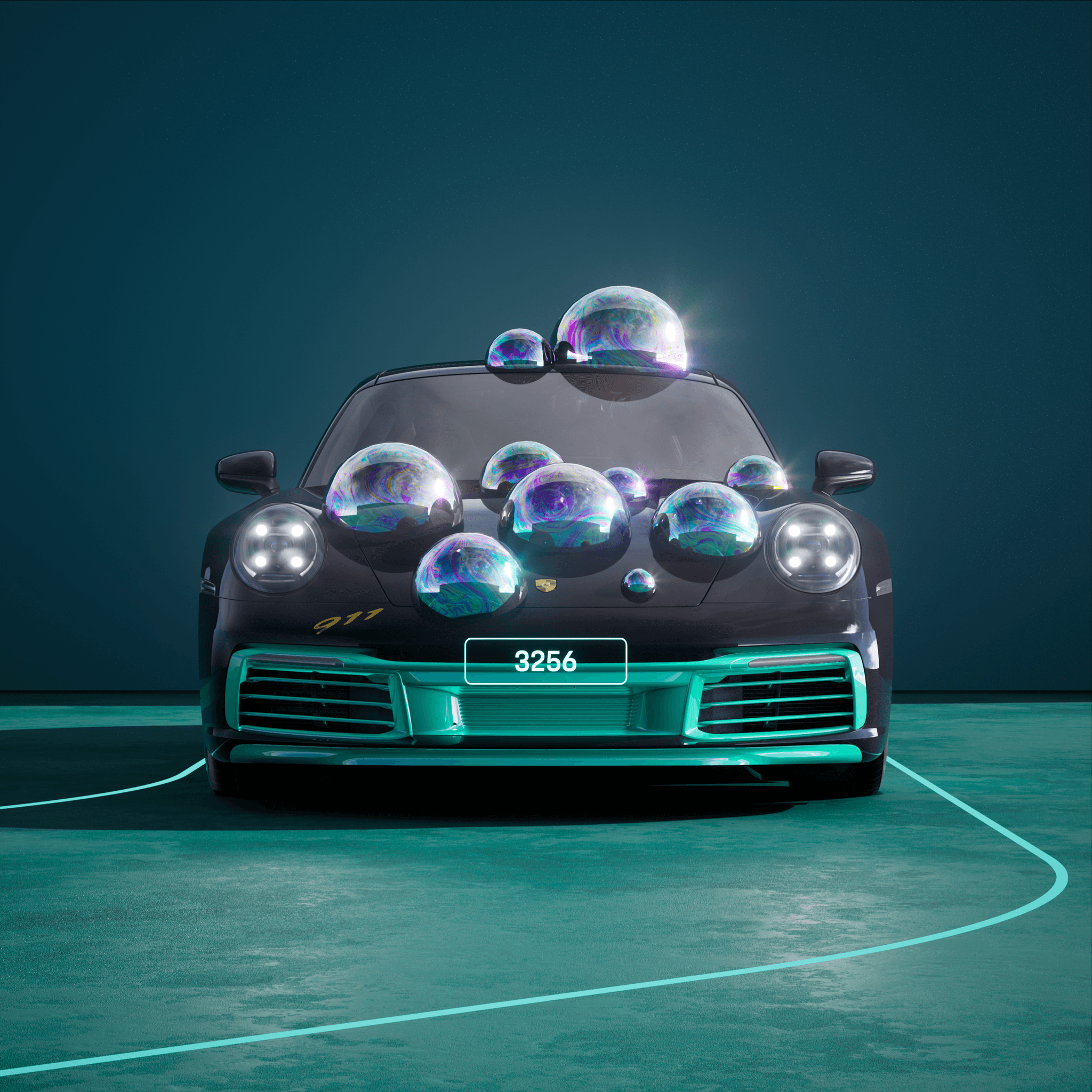 The PORSCHΞ 911 3256 image in phase
