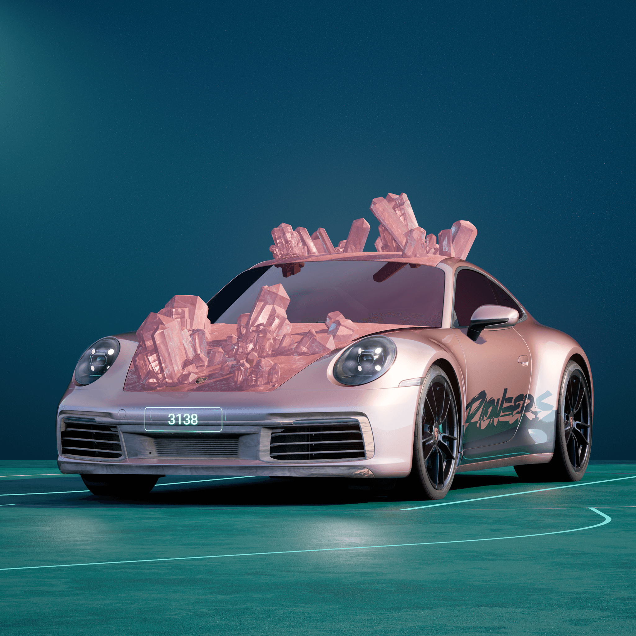 The PORSCHΞ 911 3138 image in phase