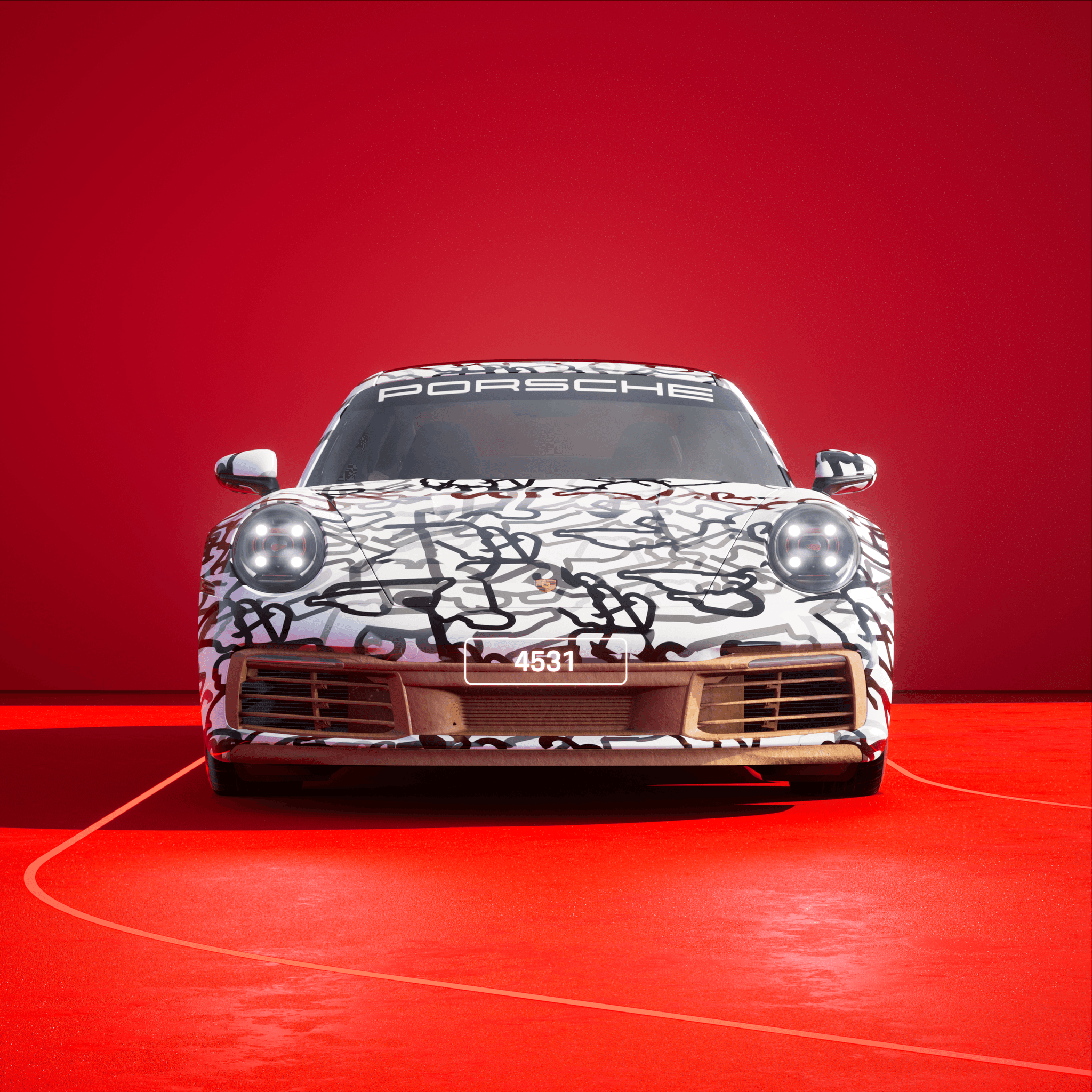 The PORSCHΞ 911 4531 image in phase