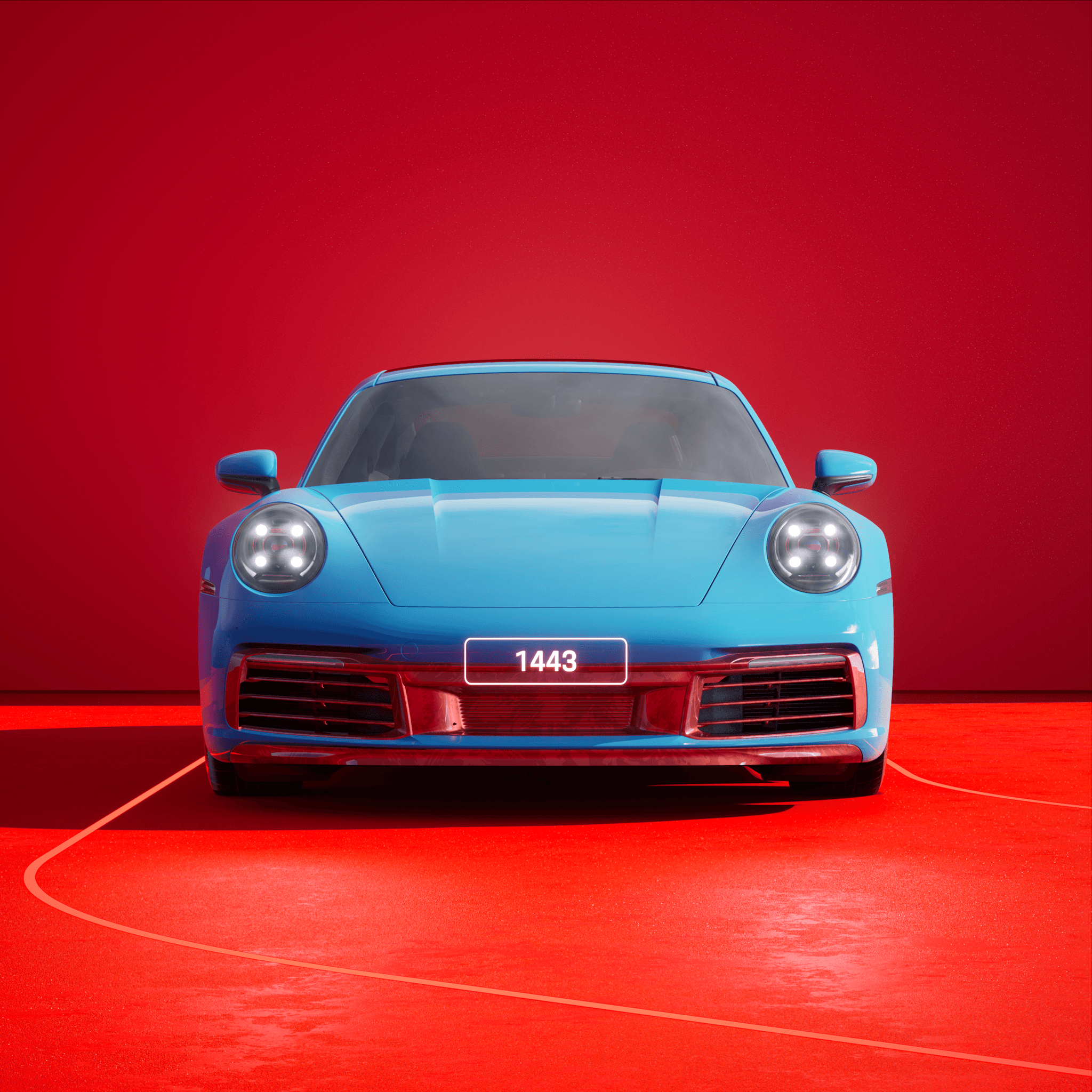 The PORSCHΞ 911 1443 image in phase