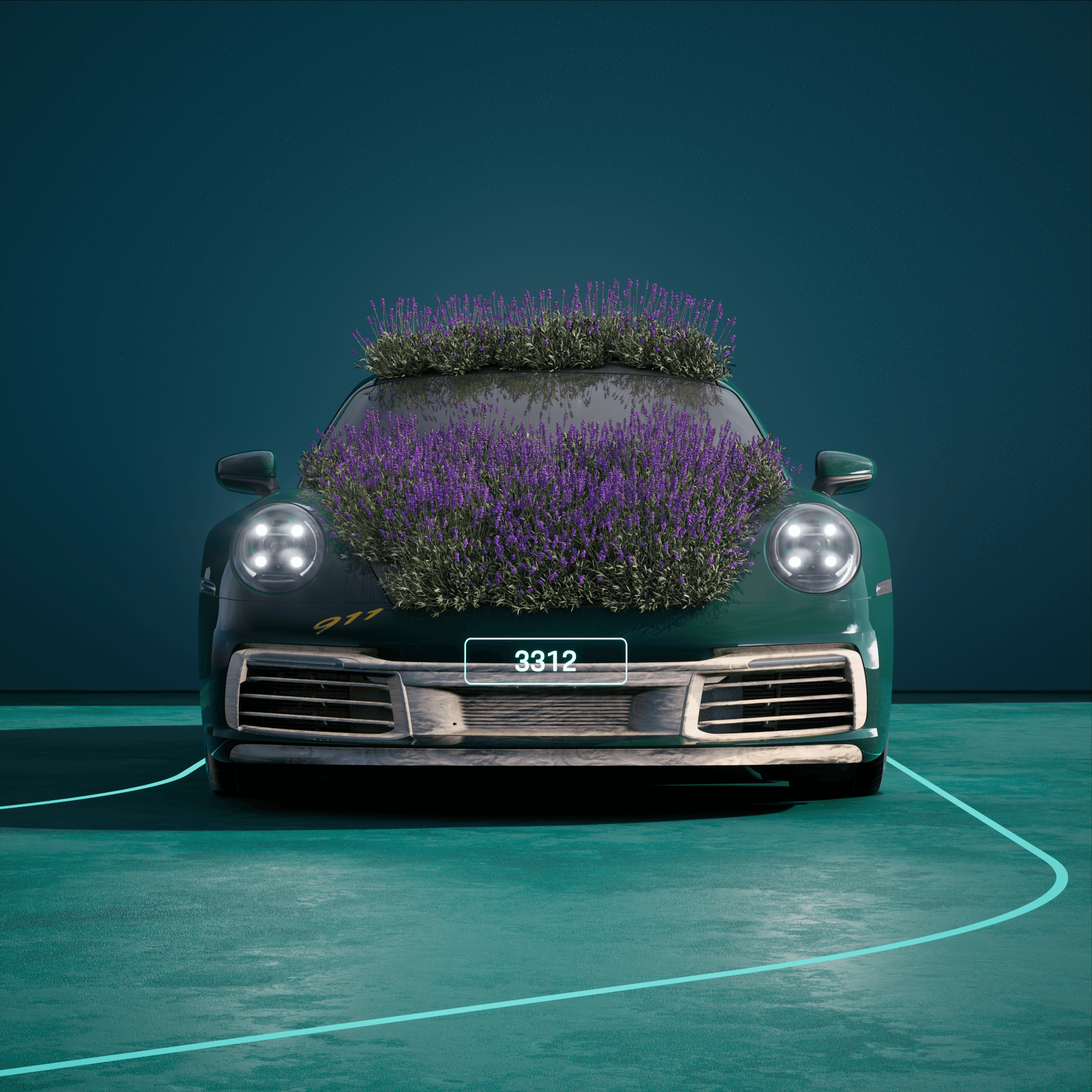 The PORSCHΞ 911 3312 image in phase